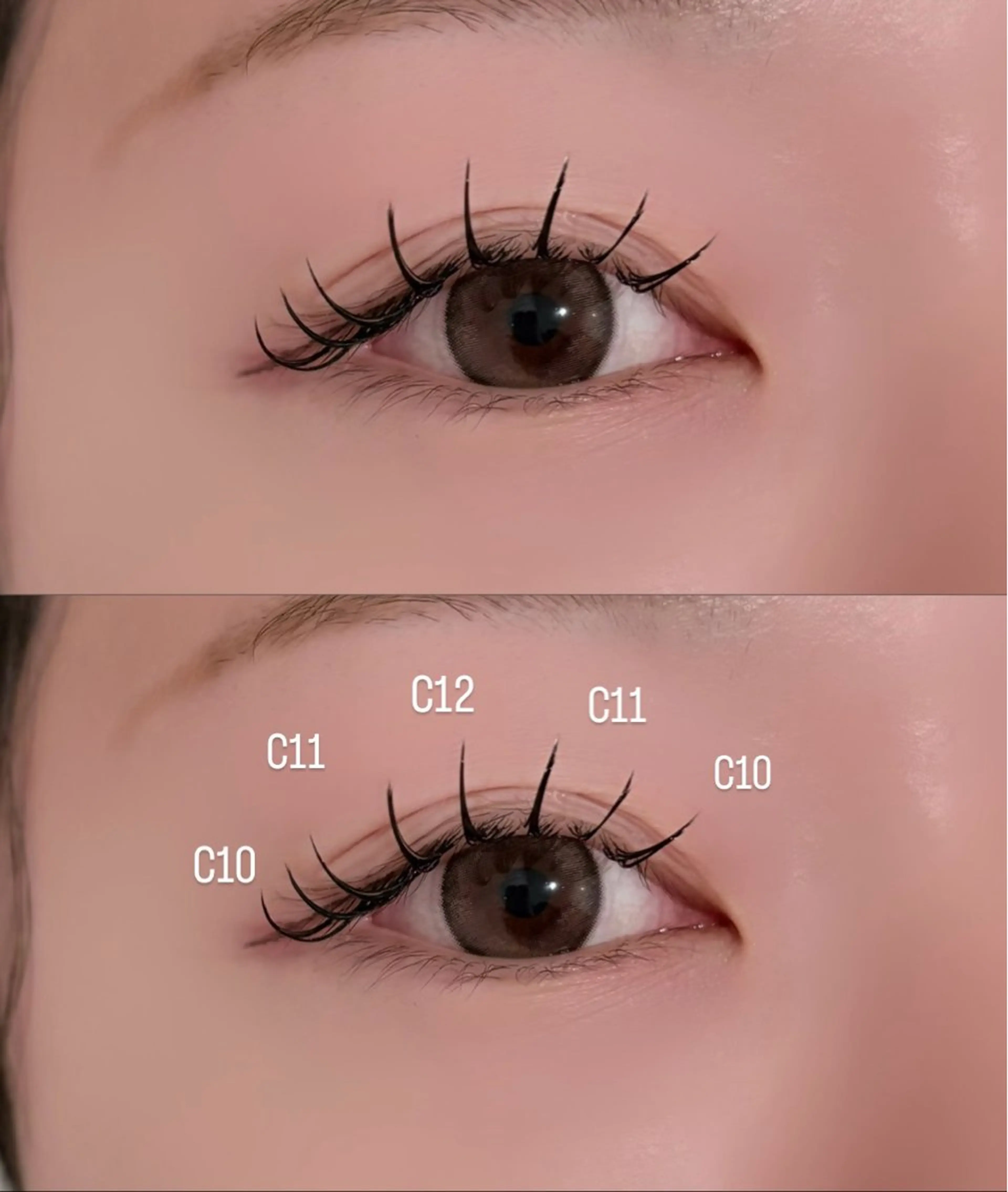 マツエク・マツパ フラットラッシュ meRK manamiのマツエク・マツパデザイン