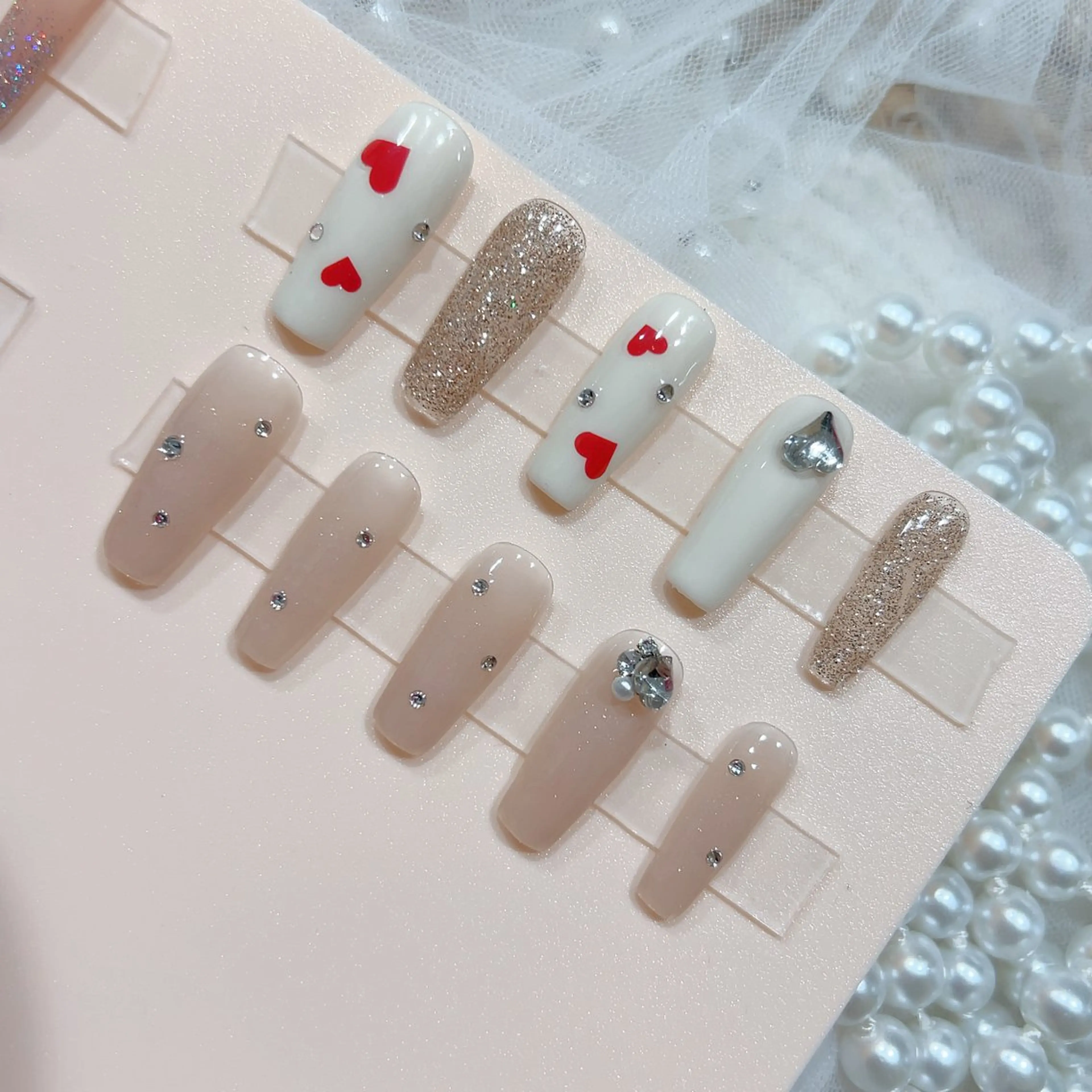 ネイル ハンドネイル M🌷nail 長さだし専門店のネイルデザイン