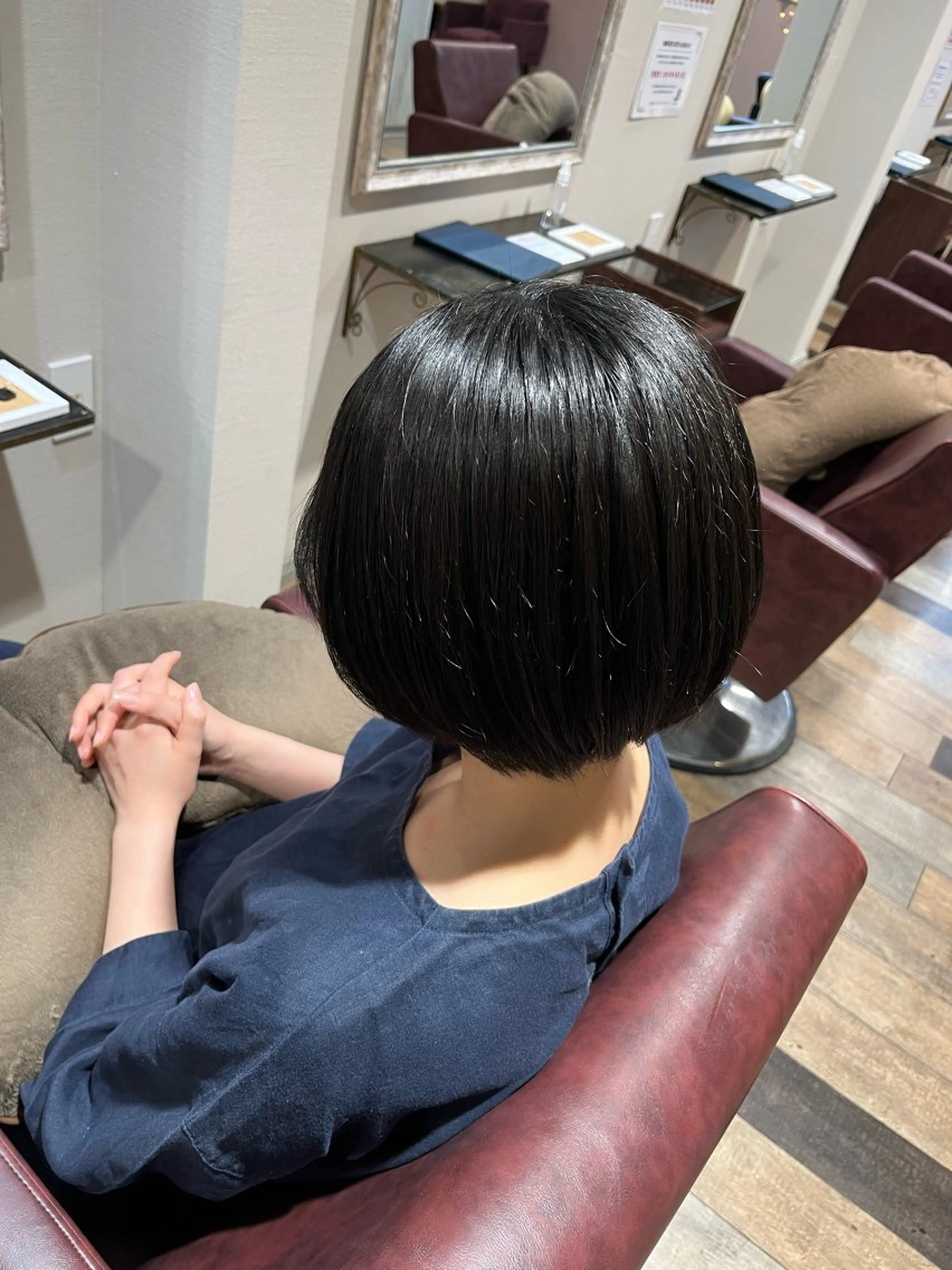 ショート ショートボブ 丸みショート ボブ ショートヘア 小顔カット 顔まわり/オフィス カラー/青栁優🔆のヘアスタイル