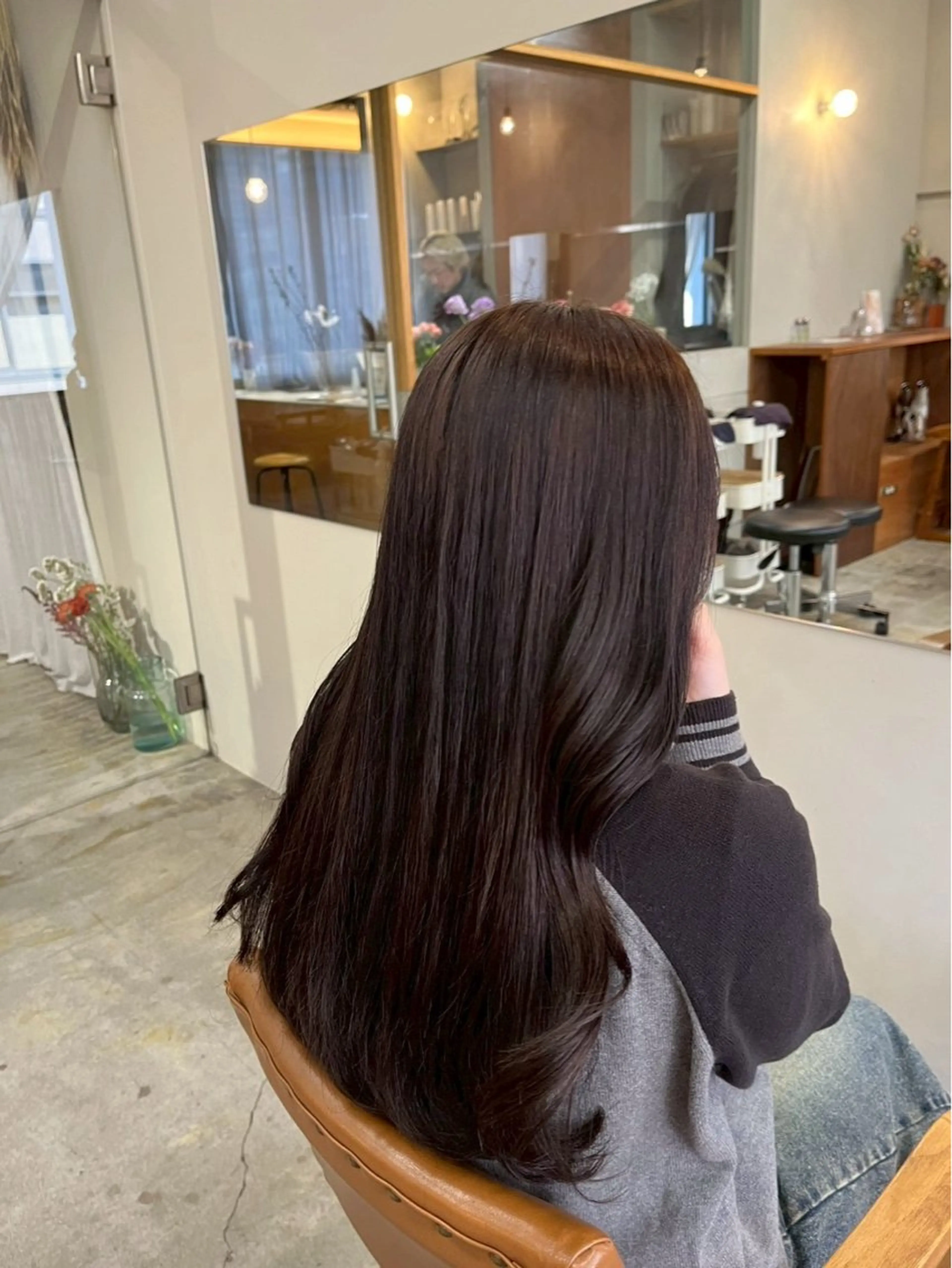 ロング カラー ヘアカラー 💐花屋併設💐 宮園　雛羽のヘアスタイル