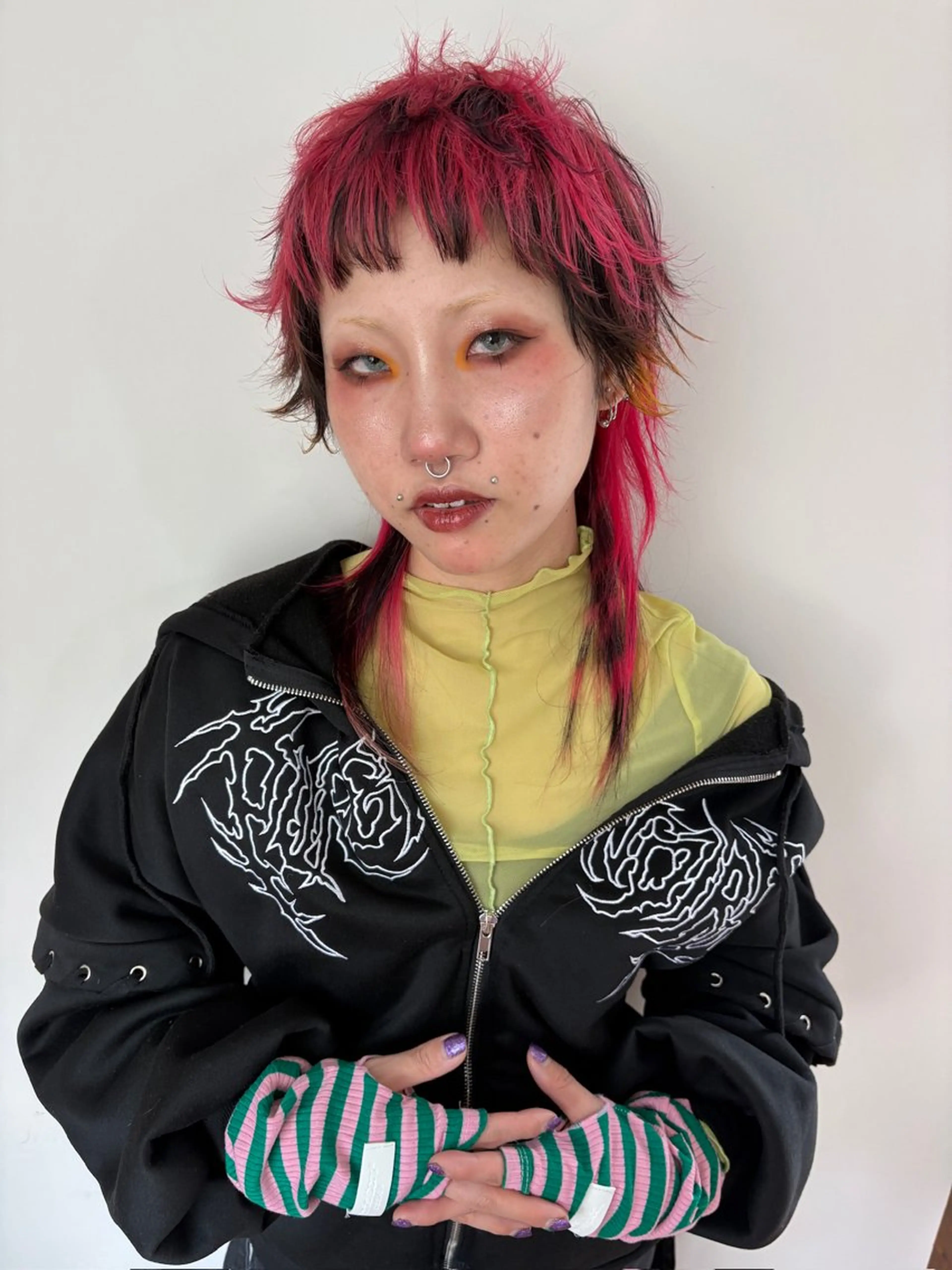 セミロング カラー いりえ しゃけのヘアスタイル