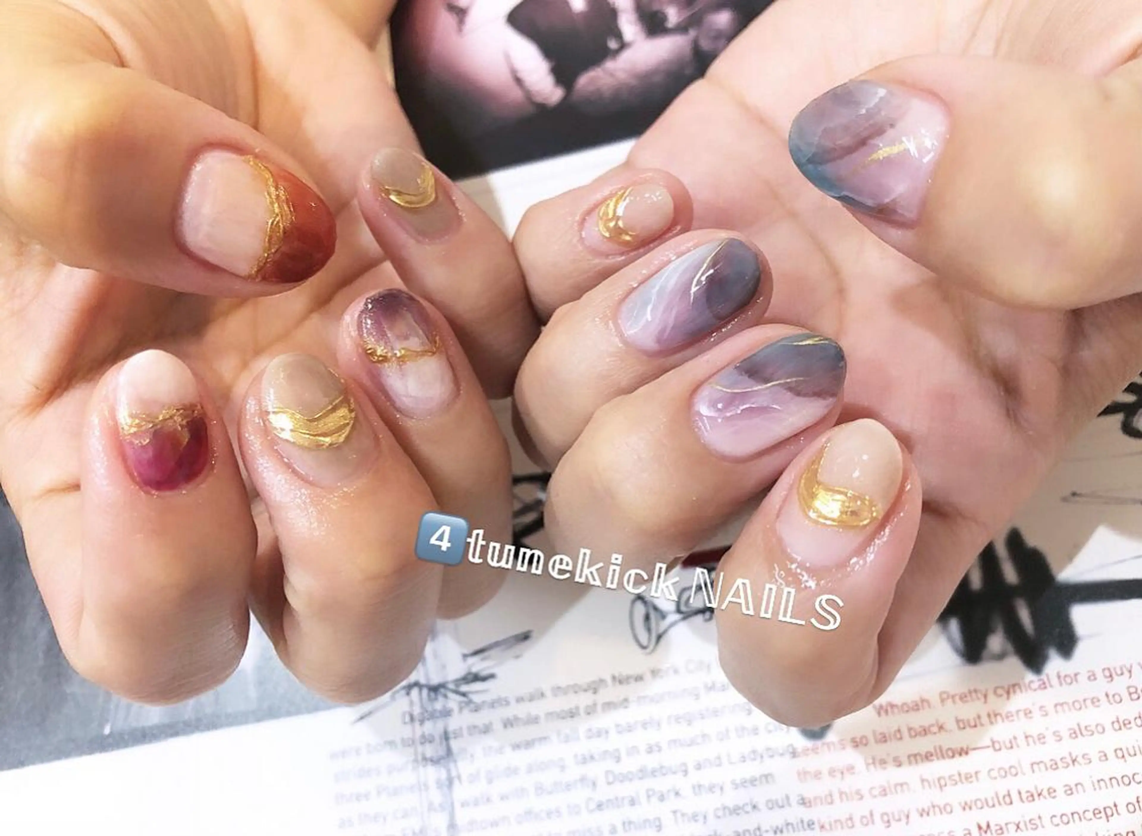 ネイル ニュアンスネイル 4tunekick NAILS(フォーチュンキックネイルズ)所属・光森 淳子のネイルデザイン