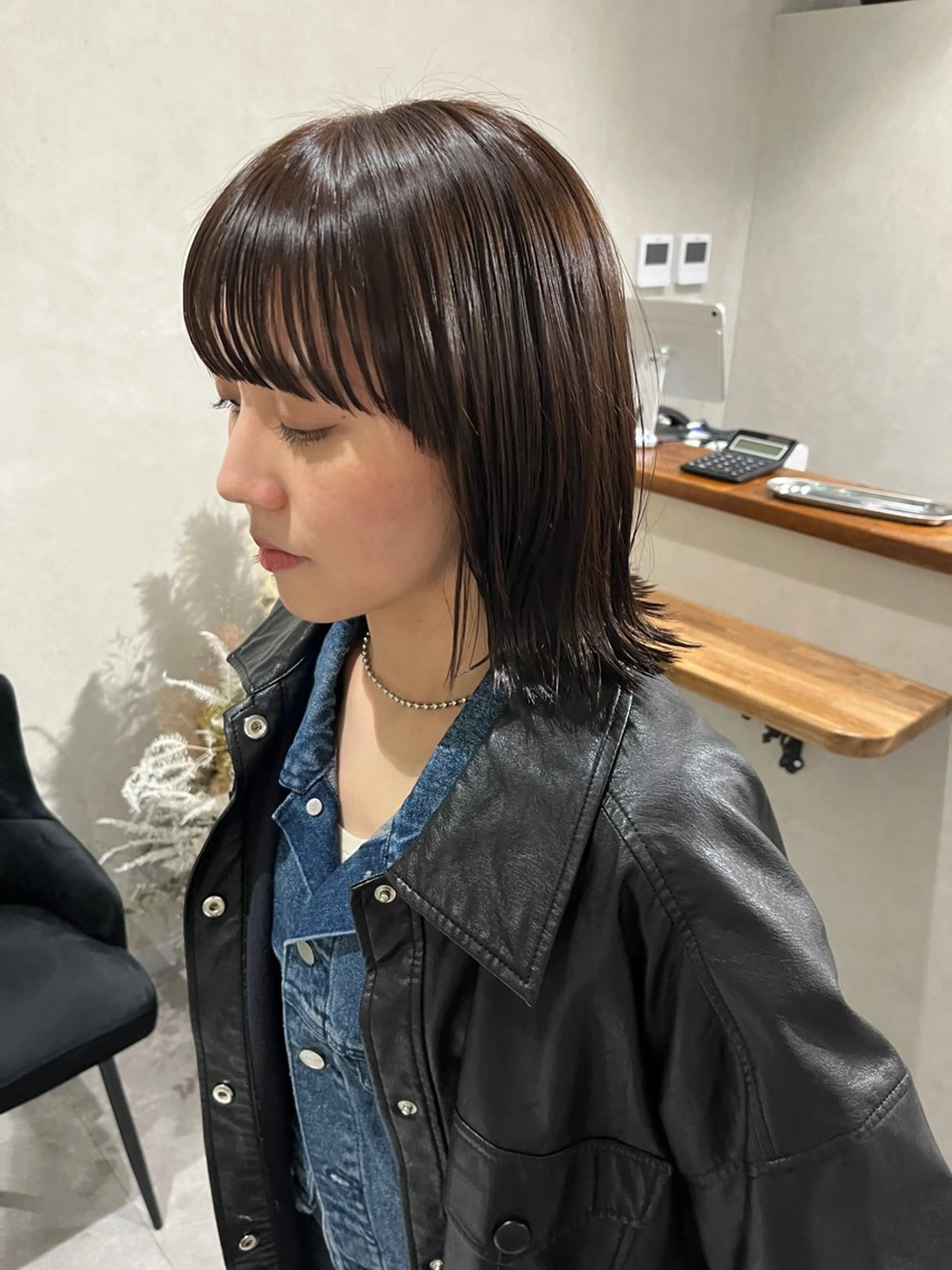 ミディアム カット ヘアカラー トリートメント ace share salon所属・Yurina 💖透明感カラー💖のヘアスタイル