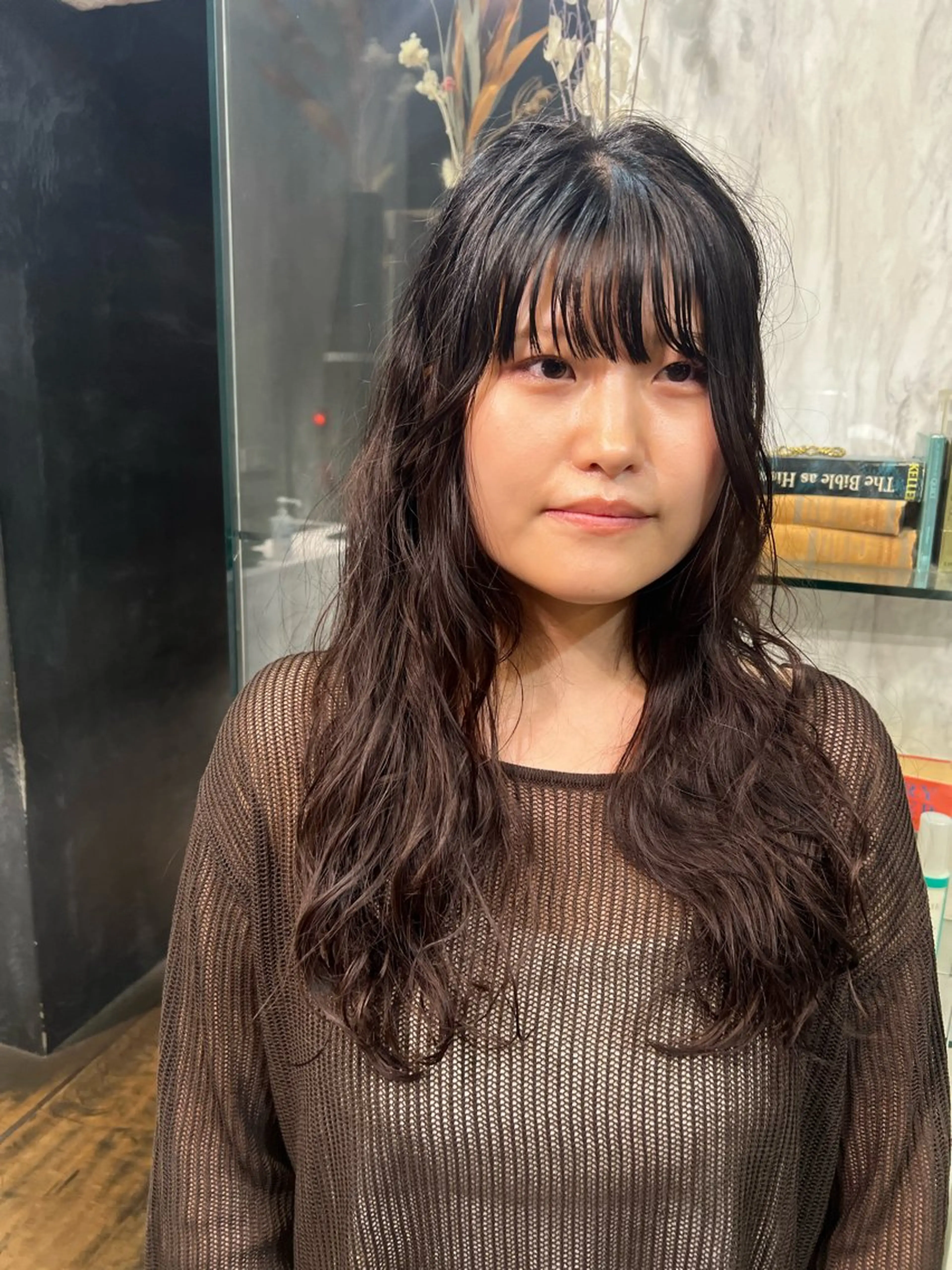 ロング パーマ くせ毛 パーマ ROBBY所属・松井美樹/似合わせ ガーリー・韓国のヘアスタイル