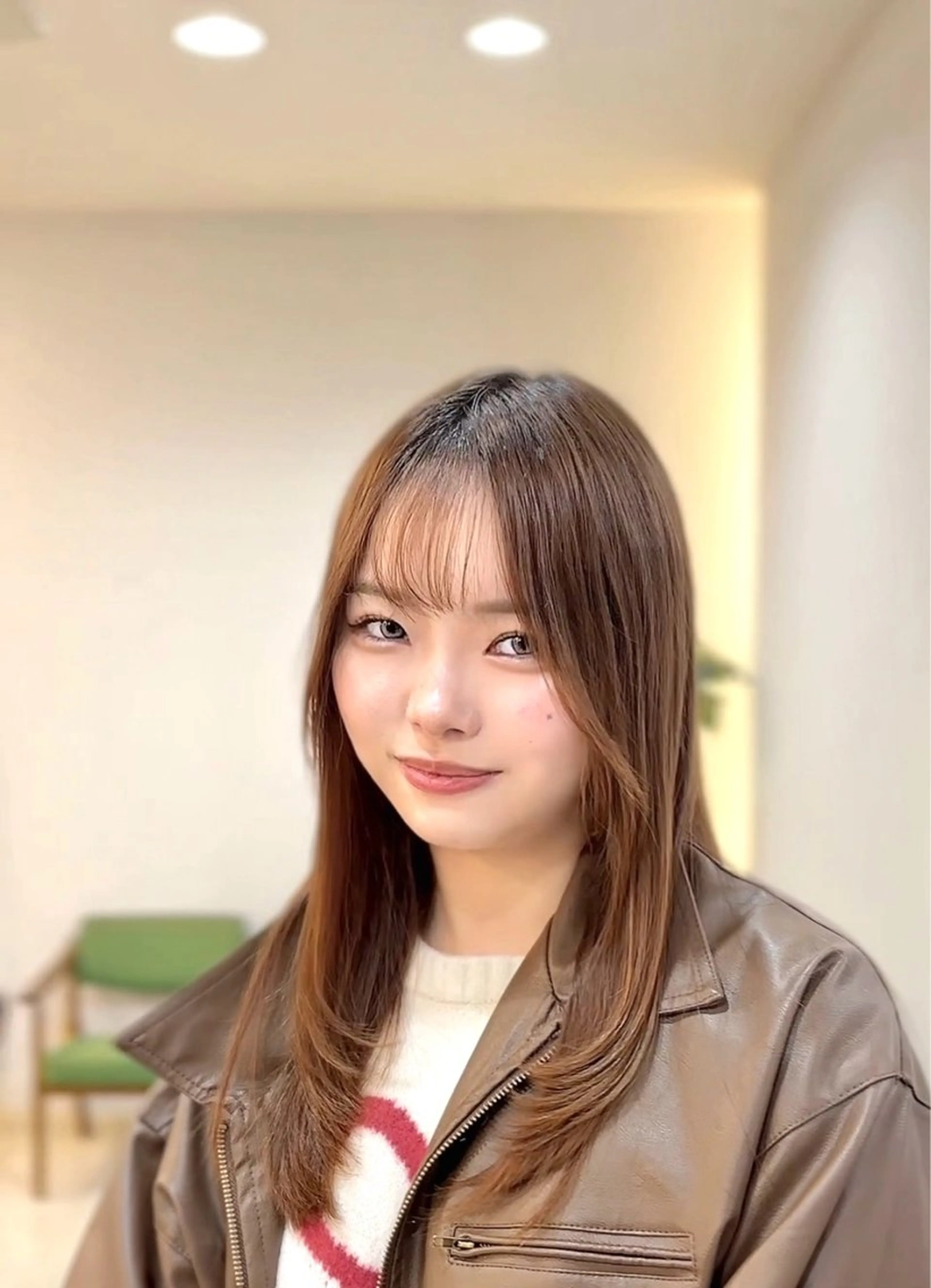 ロング 似合わせカット・透明 感カラー👑縮毛矯正のヘアスタイル