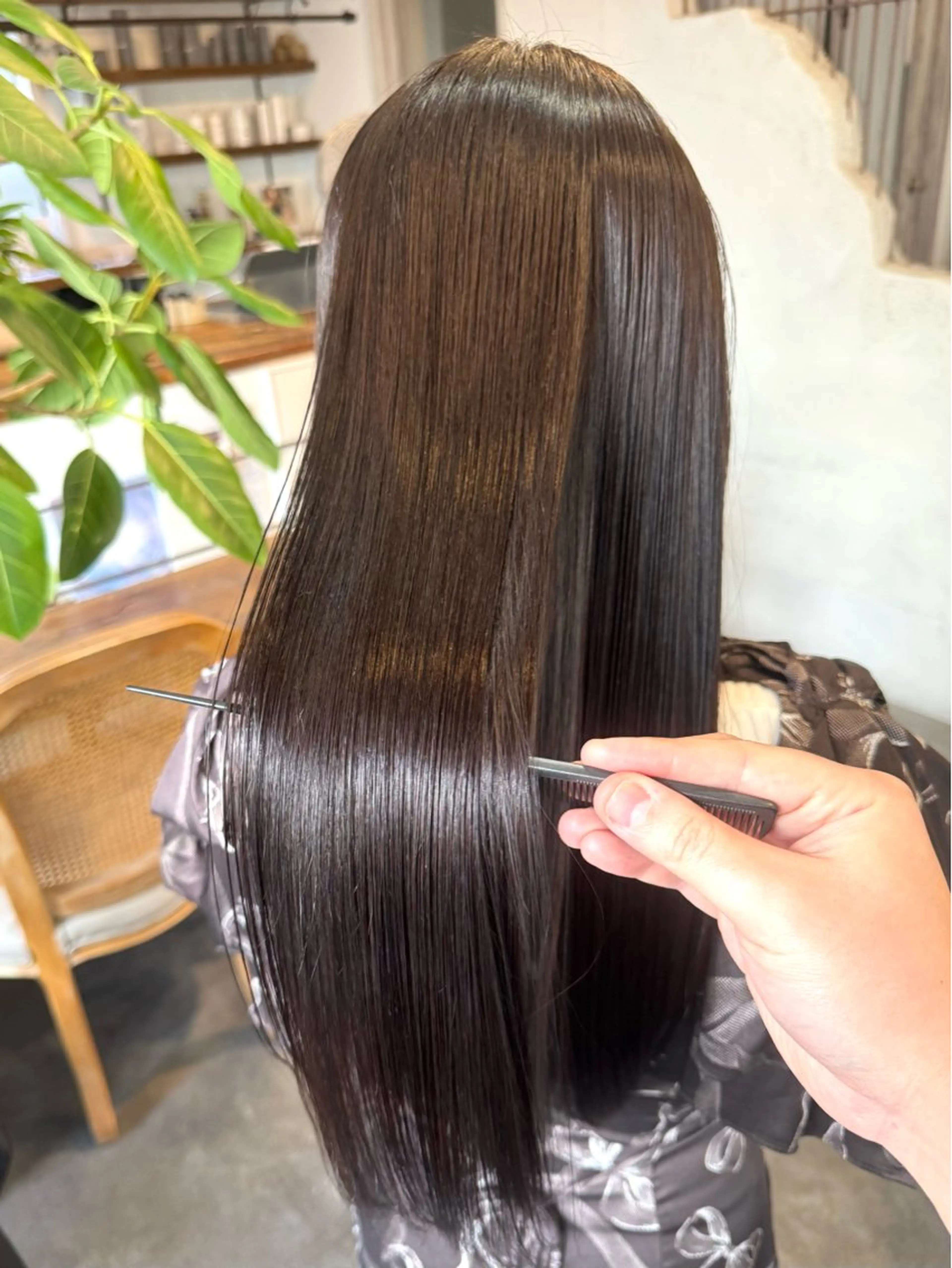 ロング カット 縮毛矯正 トリートメント 🔆髪質改善 透明感 カラー🔆佐々木貴仁のヘアスタイル