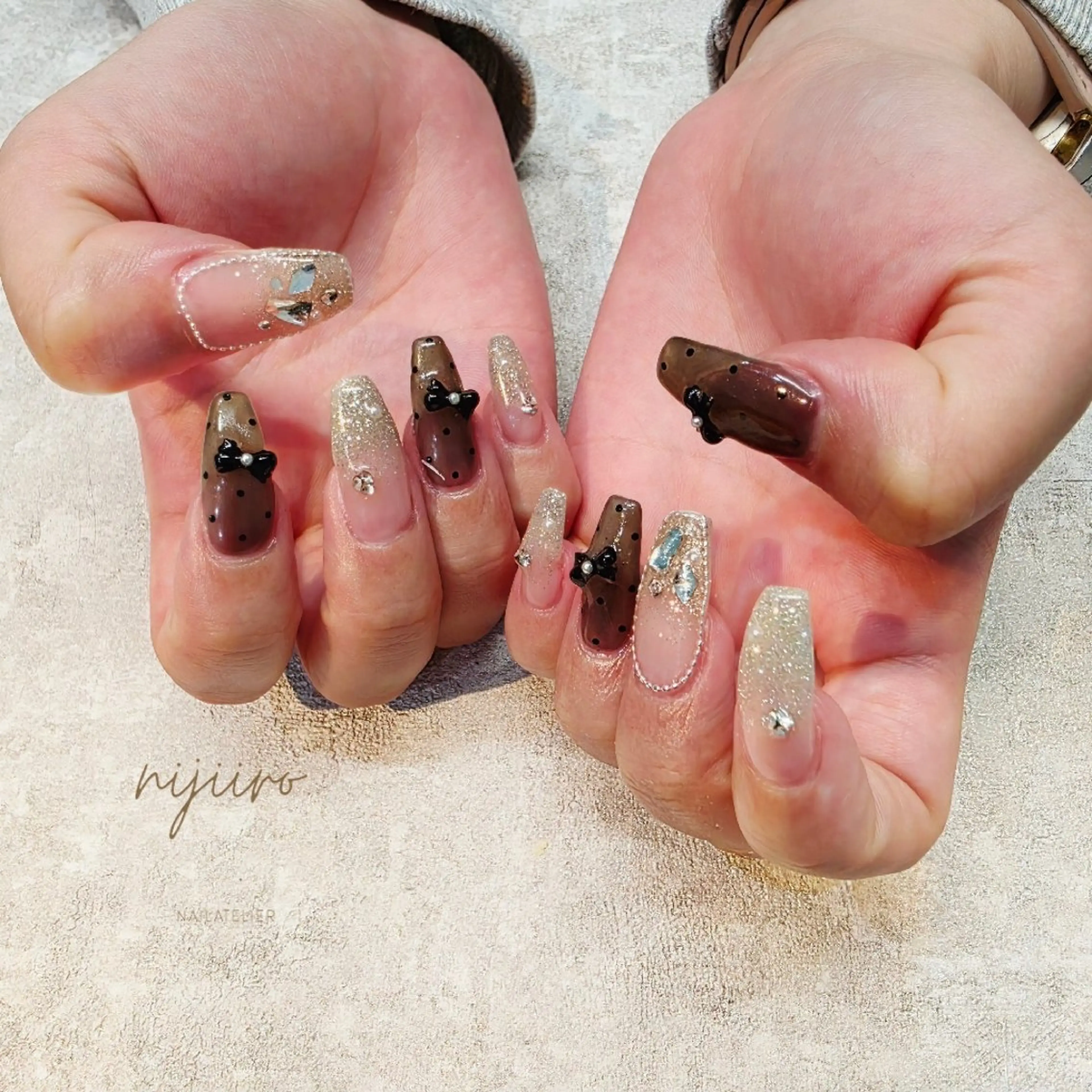 ネイル ハンドネイル nailatelier nijiiro.所属・nijiiro🌈 サトウのネイルデザイン