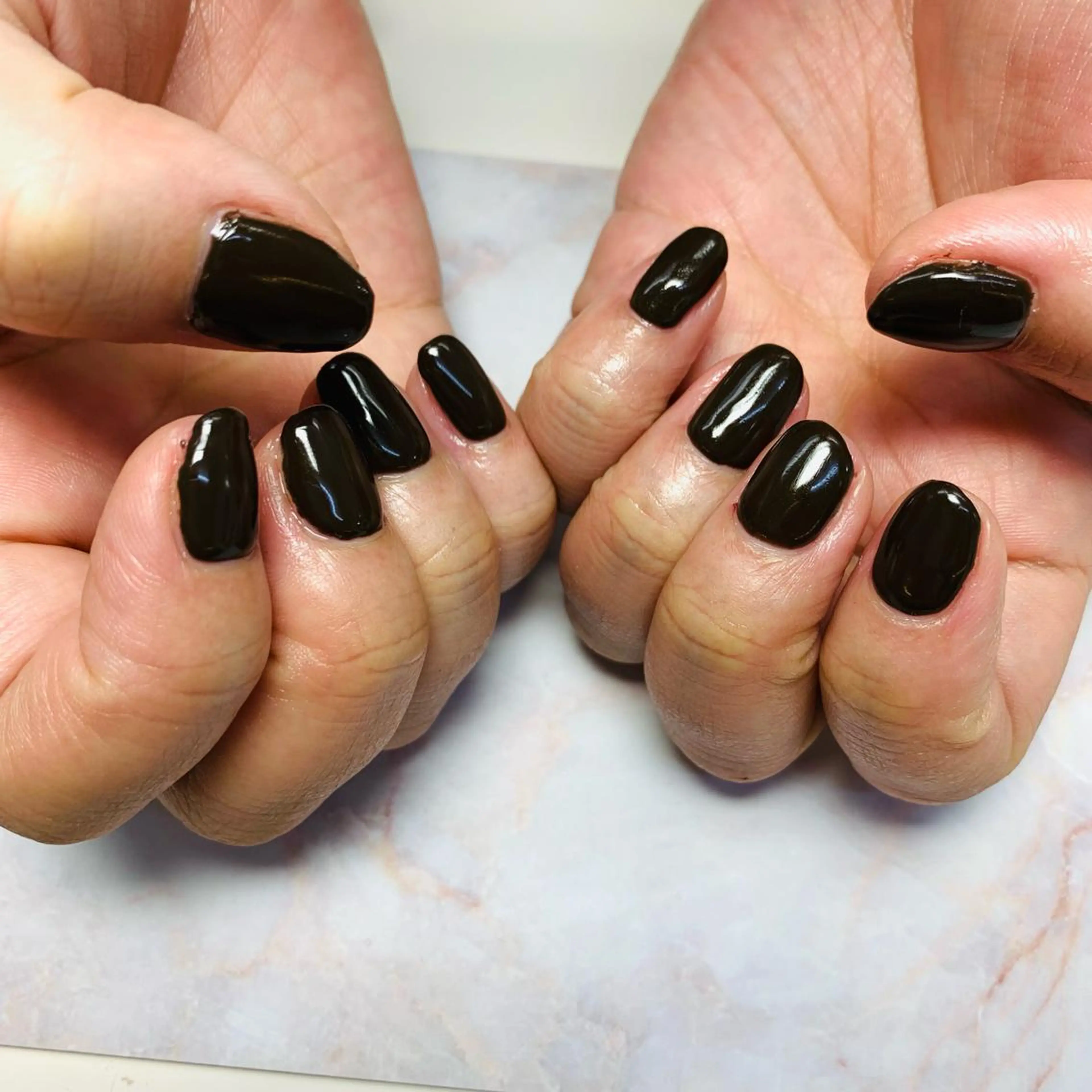 ネイル ワンカラーネイル Briwa✨nail 💅enoi ❤︎のネイルデザイン