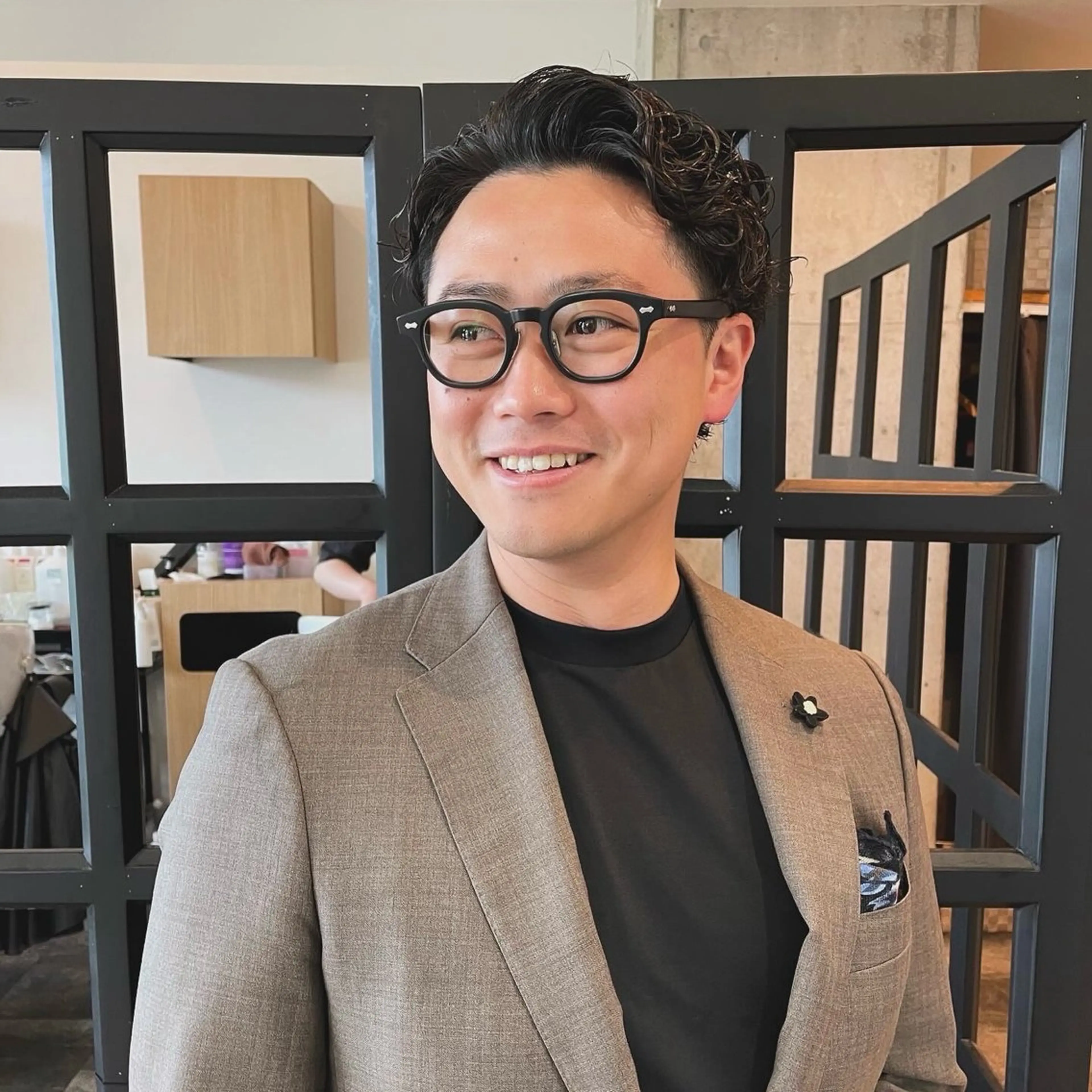 ショート パーマ メンズ ビジネス メンズパーマ カット パーマ 堀江将太朗/恵比寿/ メンズカットのヘアスタイル