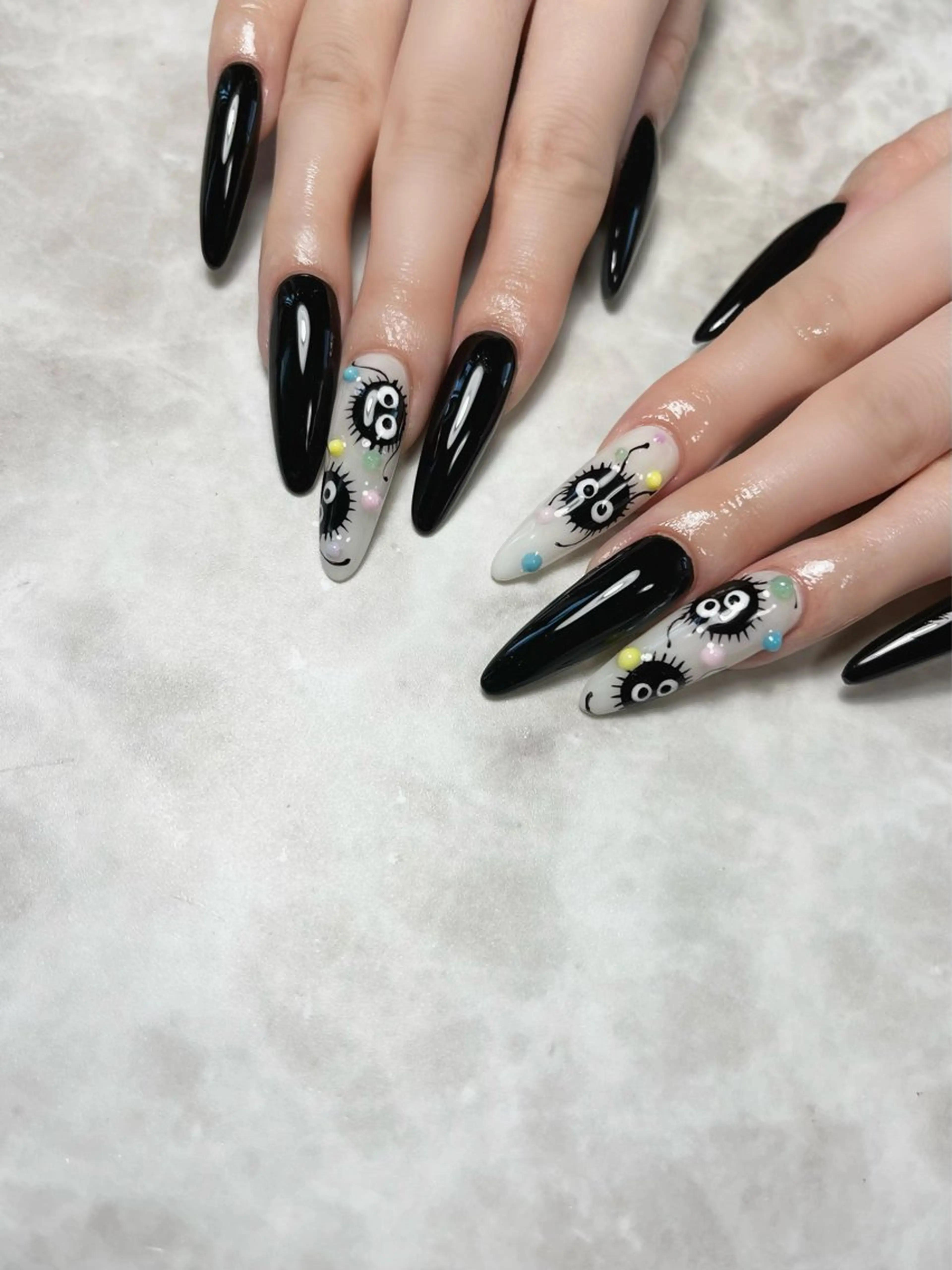 ネイル ロングネイル スカルプネイル Nailsalon E's cafeのネイルデザイン