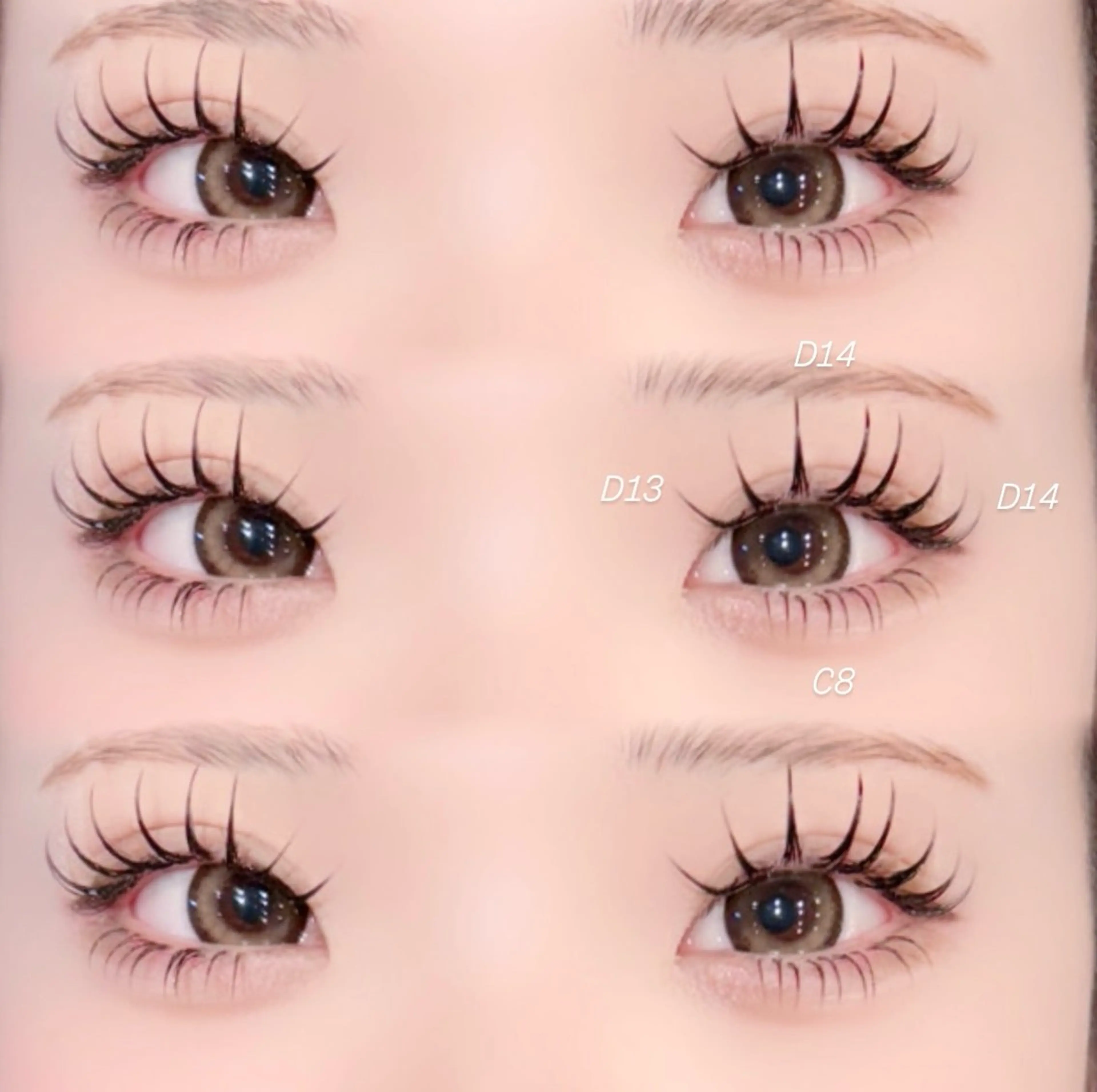 マツエク・マツパ フラットラッシュ 野田 明七のマツエク・マツパデザイン