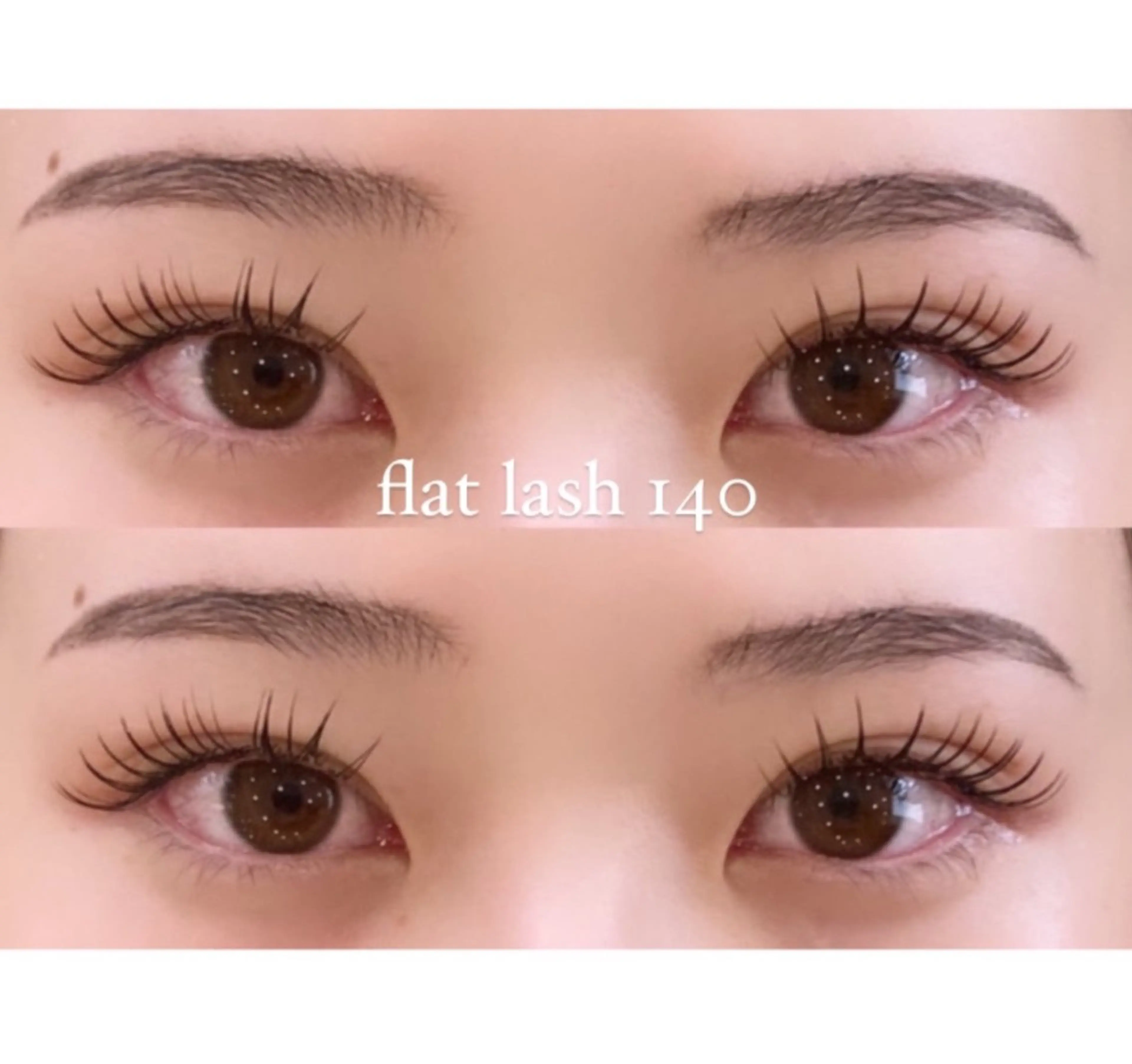🩵【minimo限定】フラットラッシュ140本(カラーご変更可能)&下まつげパーマの写真