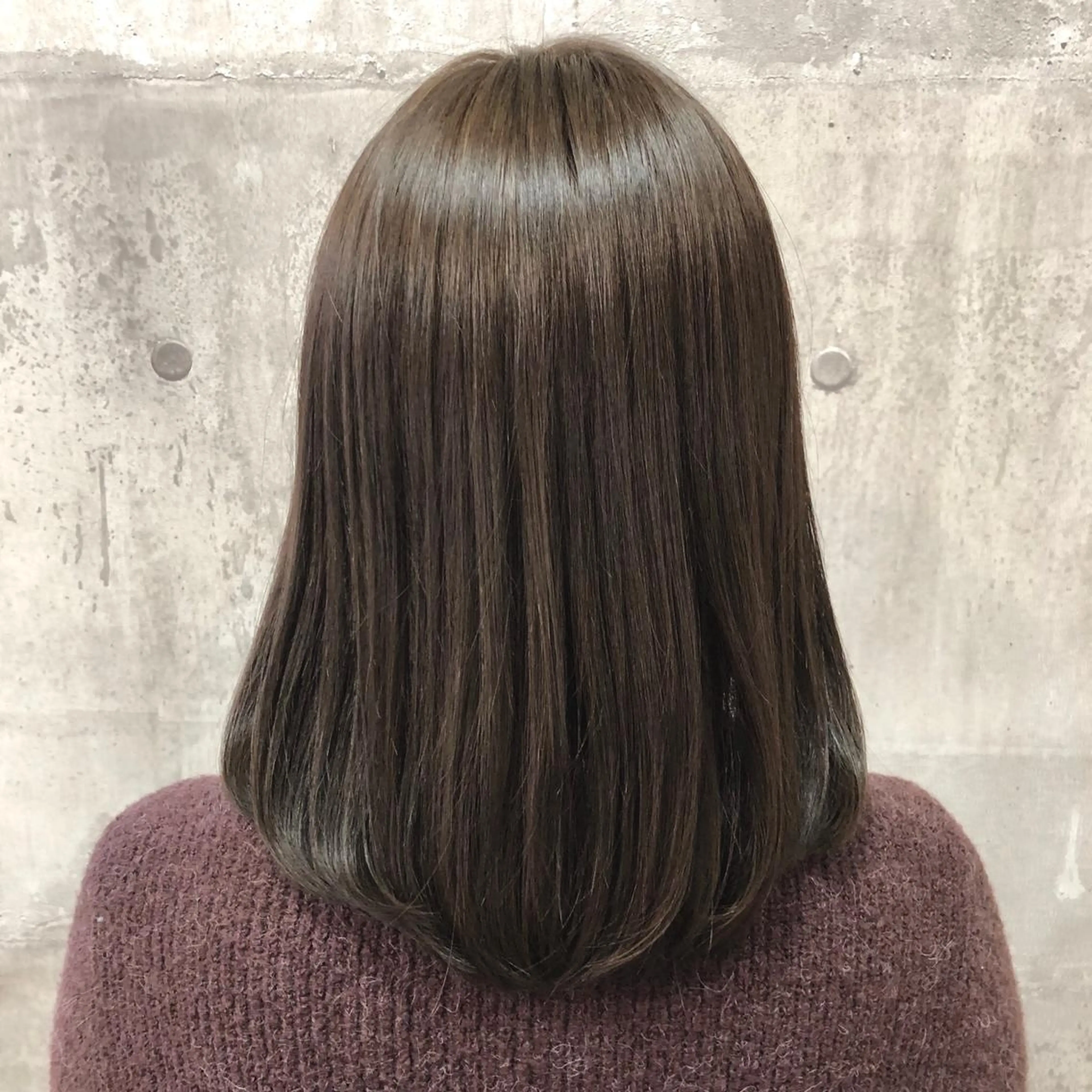 ミディアム カラー アッシュ アッシュブラウン ブラウンカラー LiEN所属・菅沢 奈生のヘアスタイル