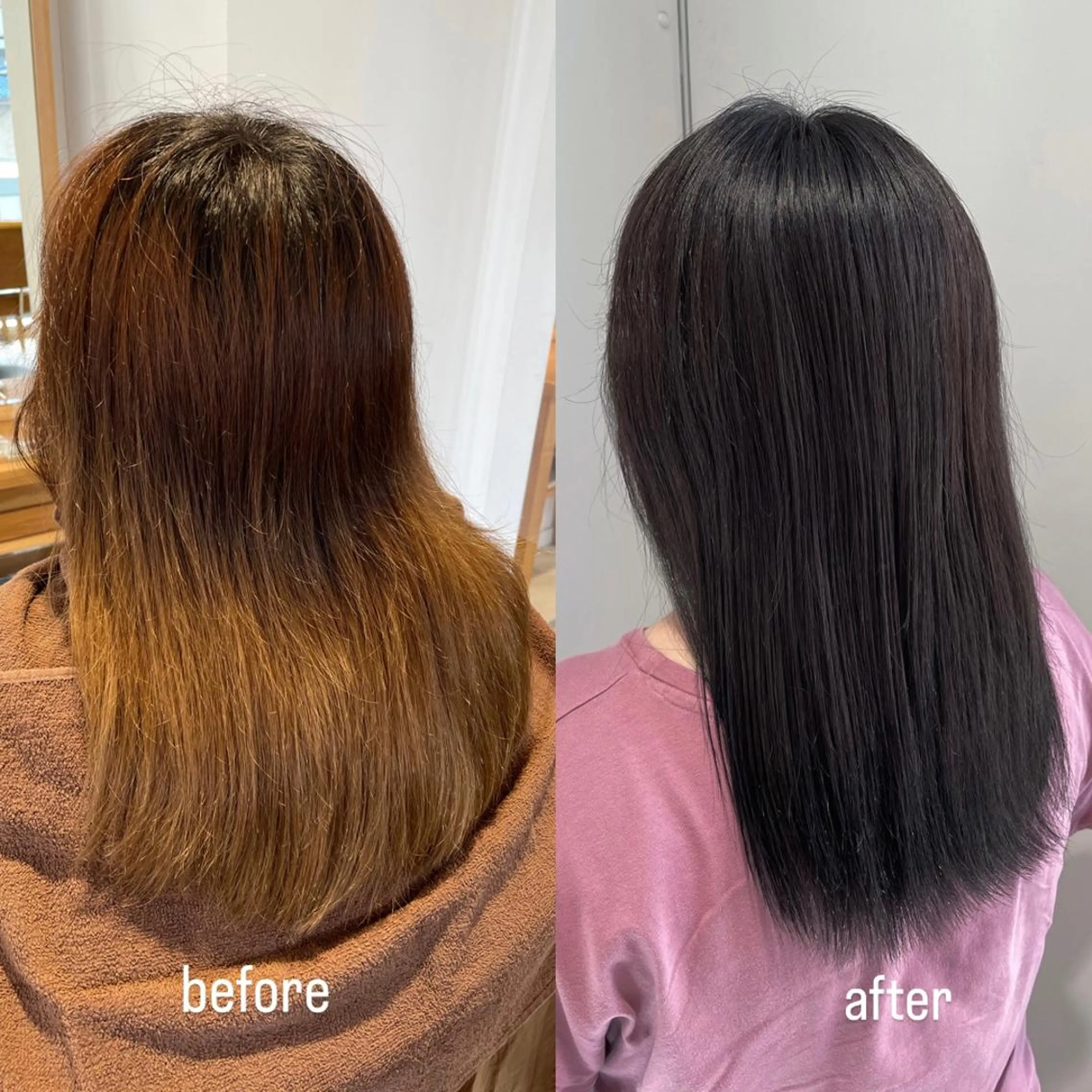 セミロング カラー カット ヘアカラー トリートメント ヘッドスパ noa ☪︎のヘアスタイル