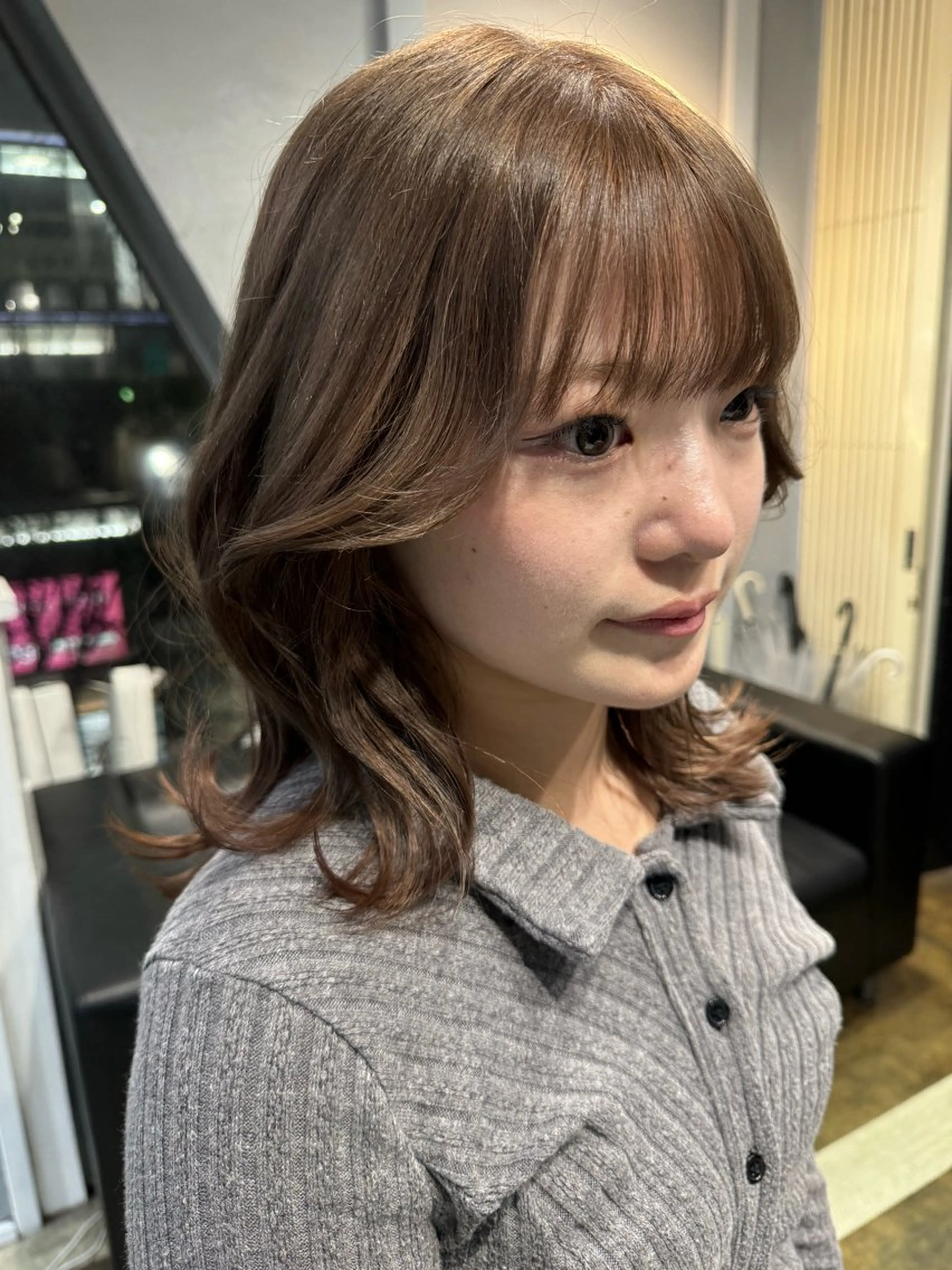 ショート カラー dao/ミルクティー /ブラウン/ブロンドのヘアスタイル