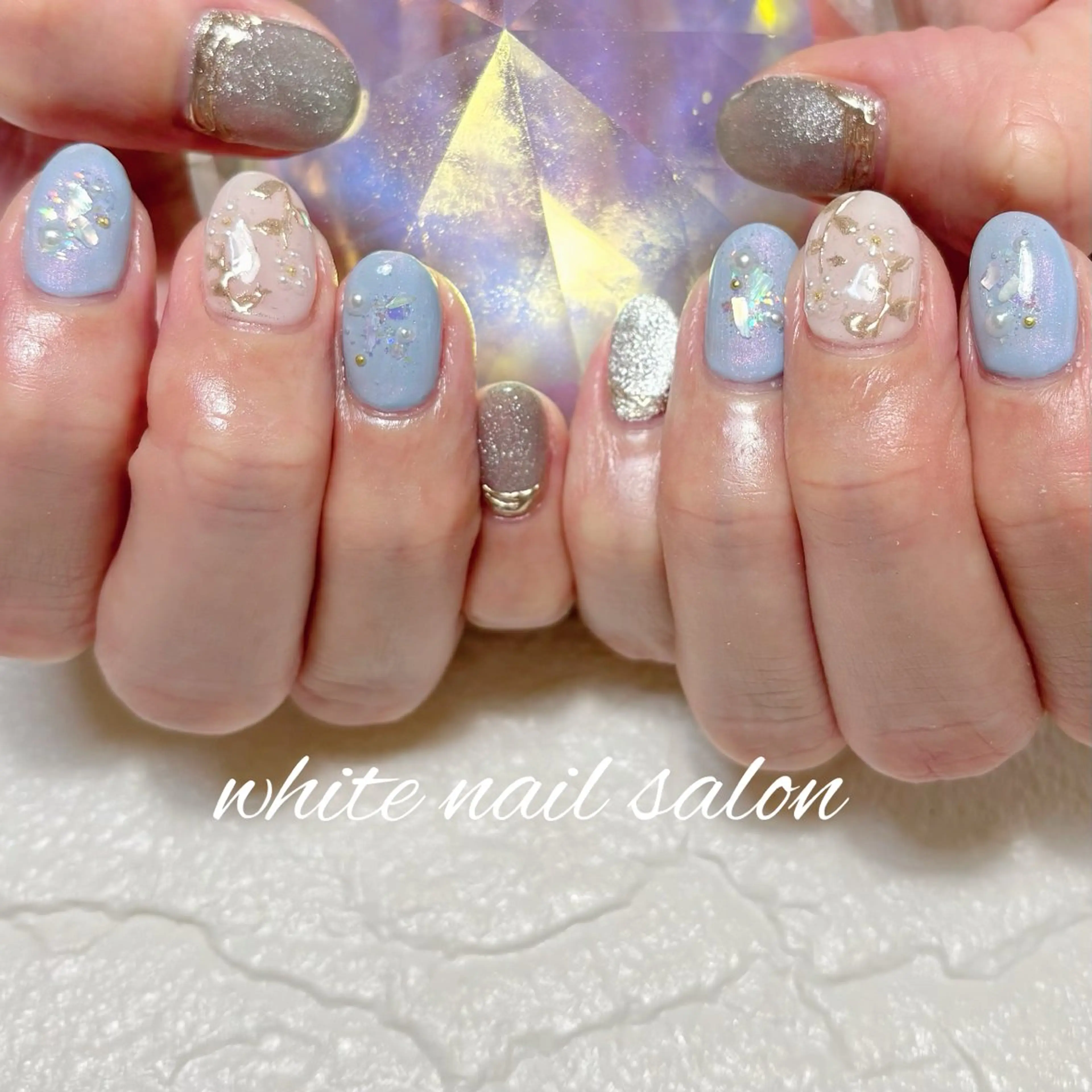 ネイル フットネイル ハンドネイル white nail salonのネイルデザイン