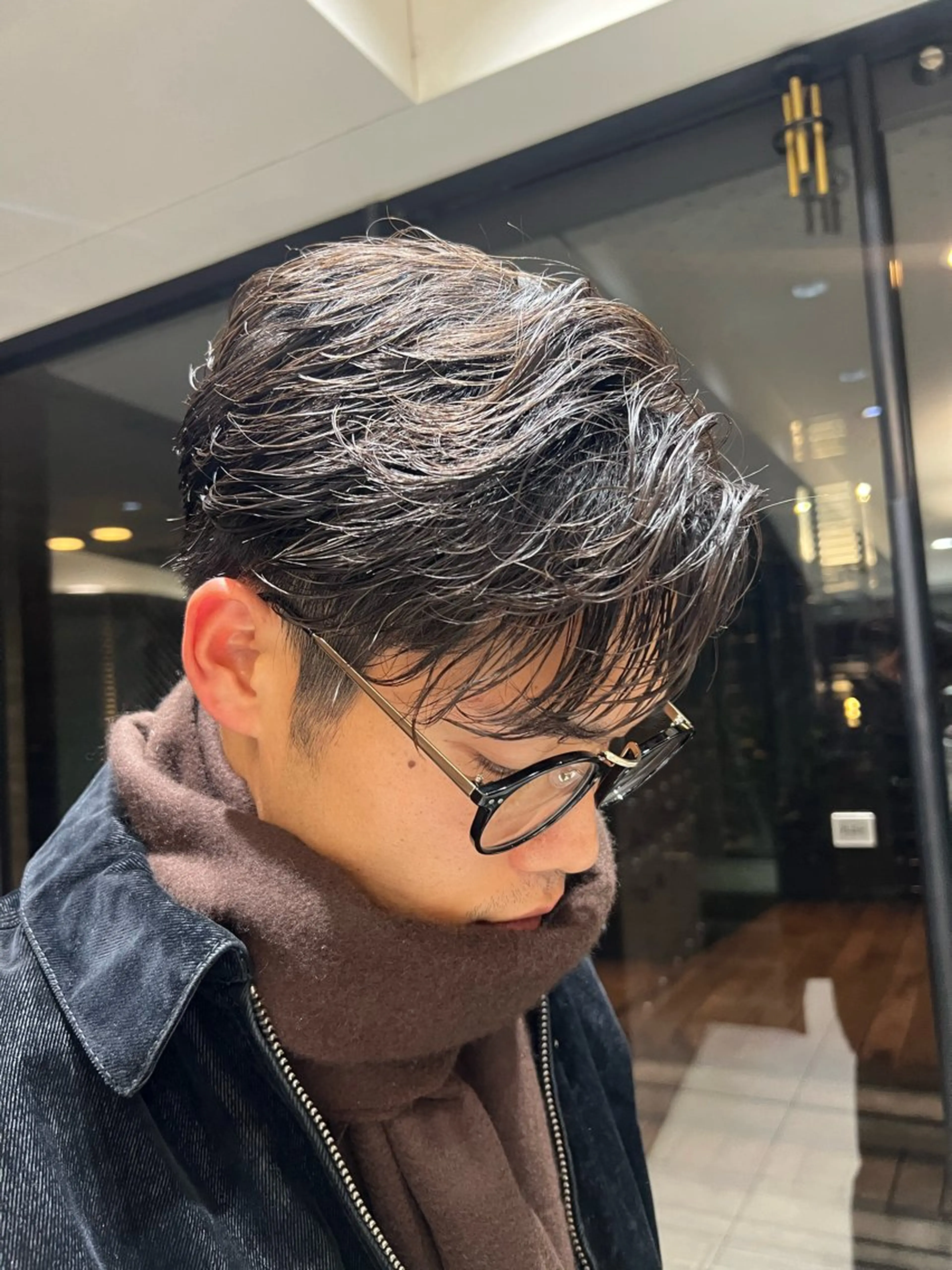 ショート カット パーマ メンズパーマ 岩成健志郎のヘアスタイル