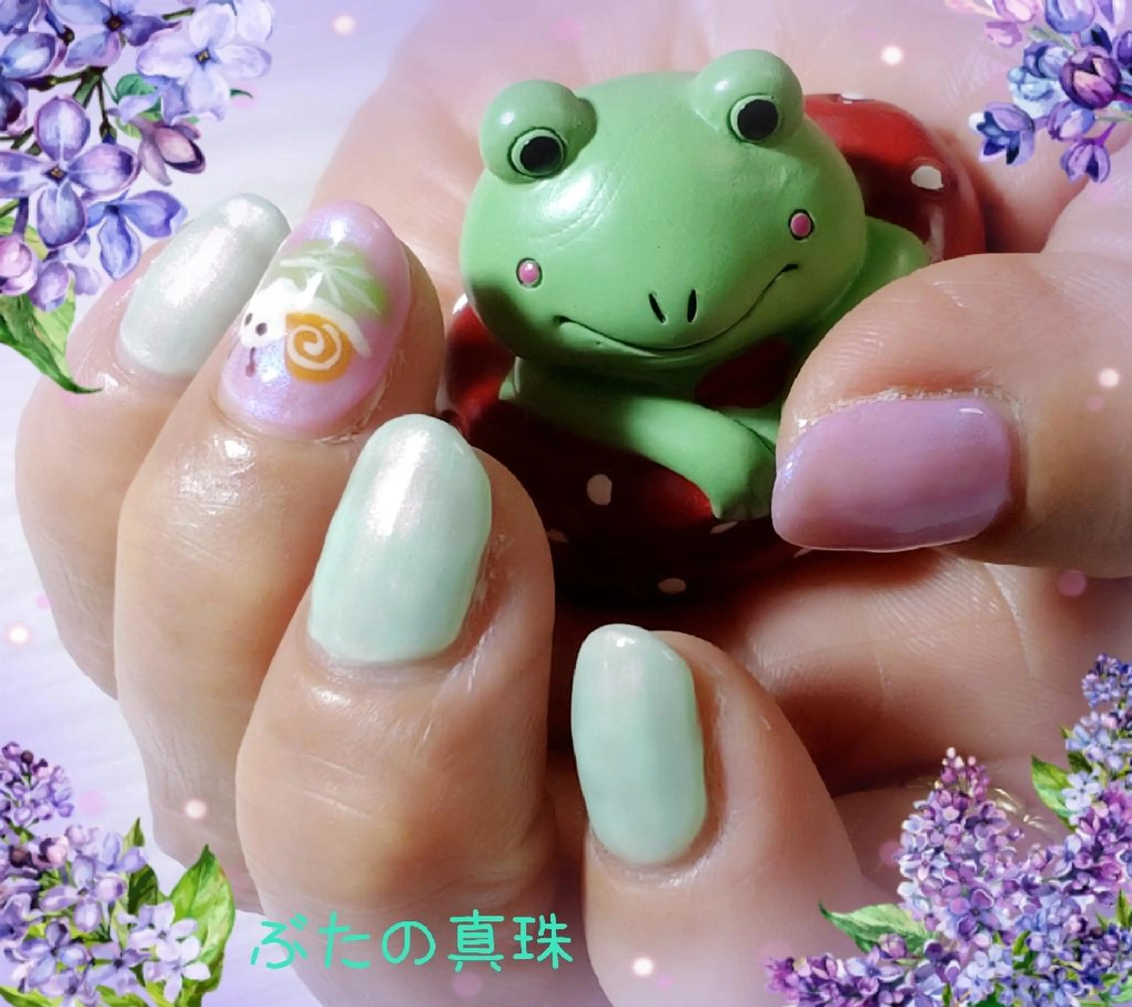 ネイル ハンドネイル 林 珠里のネイルデザイン