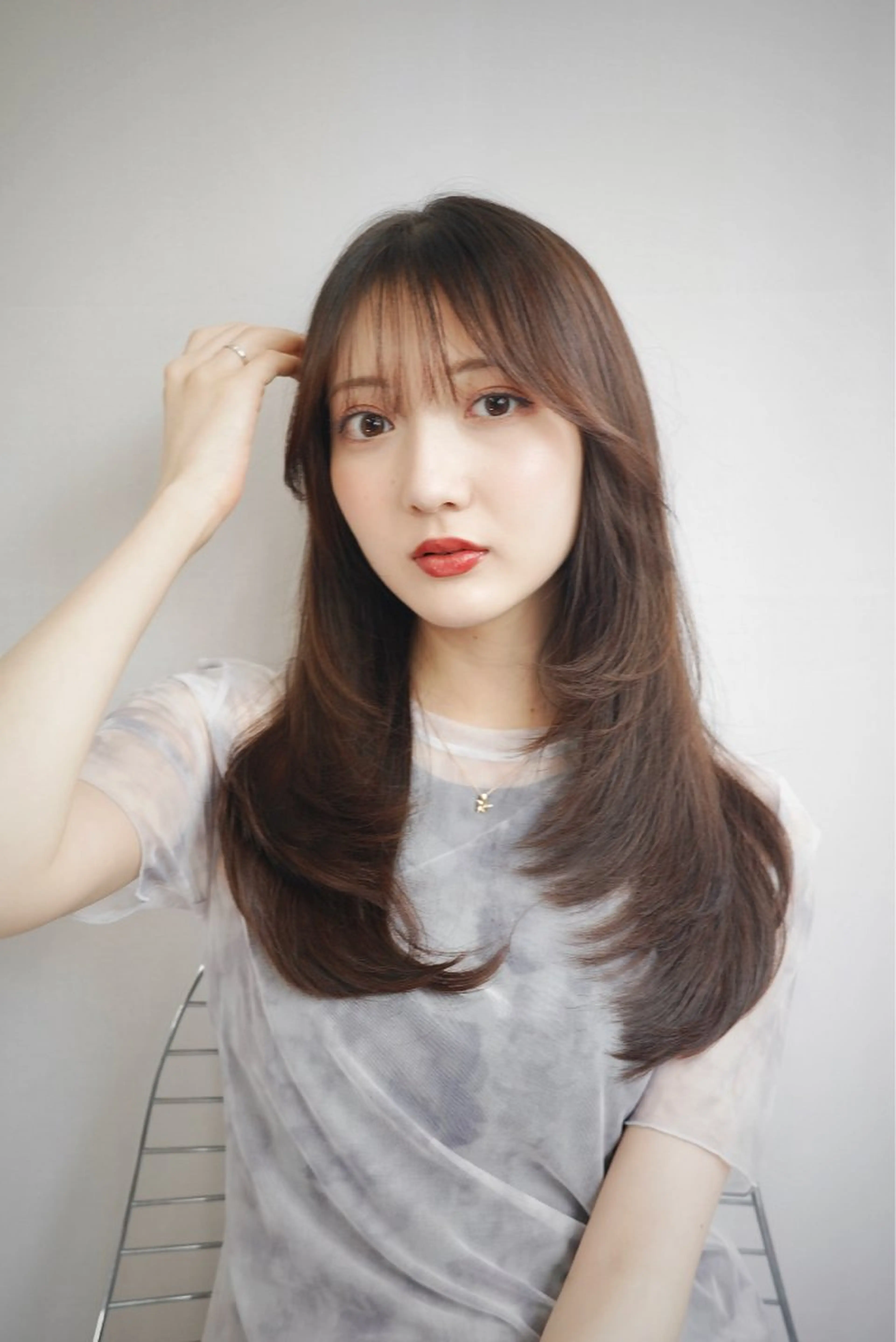 ロング カラー レイヤーカット ELTE表参道所属・✨上品レディーなヘア スタイルへ✨髙木諒也のヘアスタイル