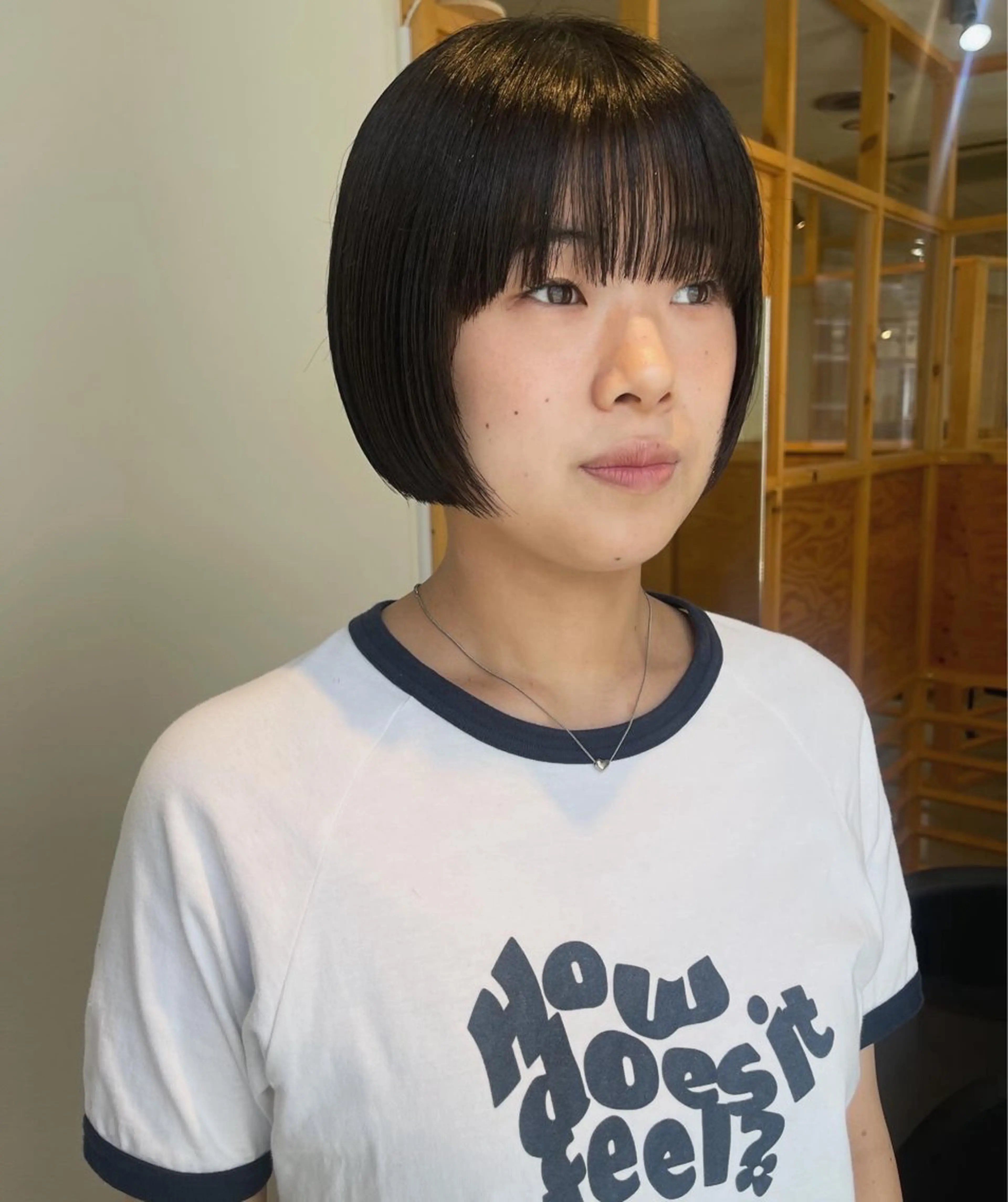 ショート カット ヘアカラー トリートメント oma　袮次金 鈴香のヘアスタイル