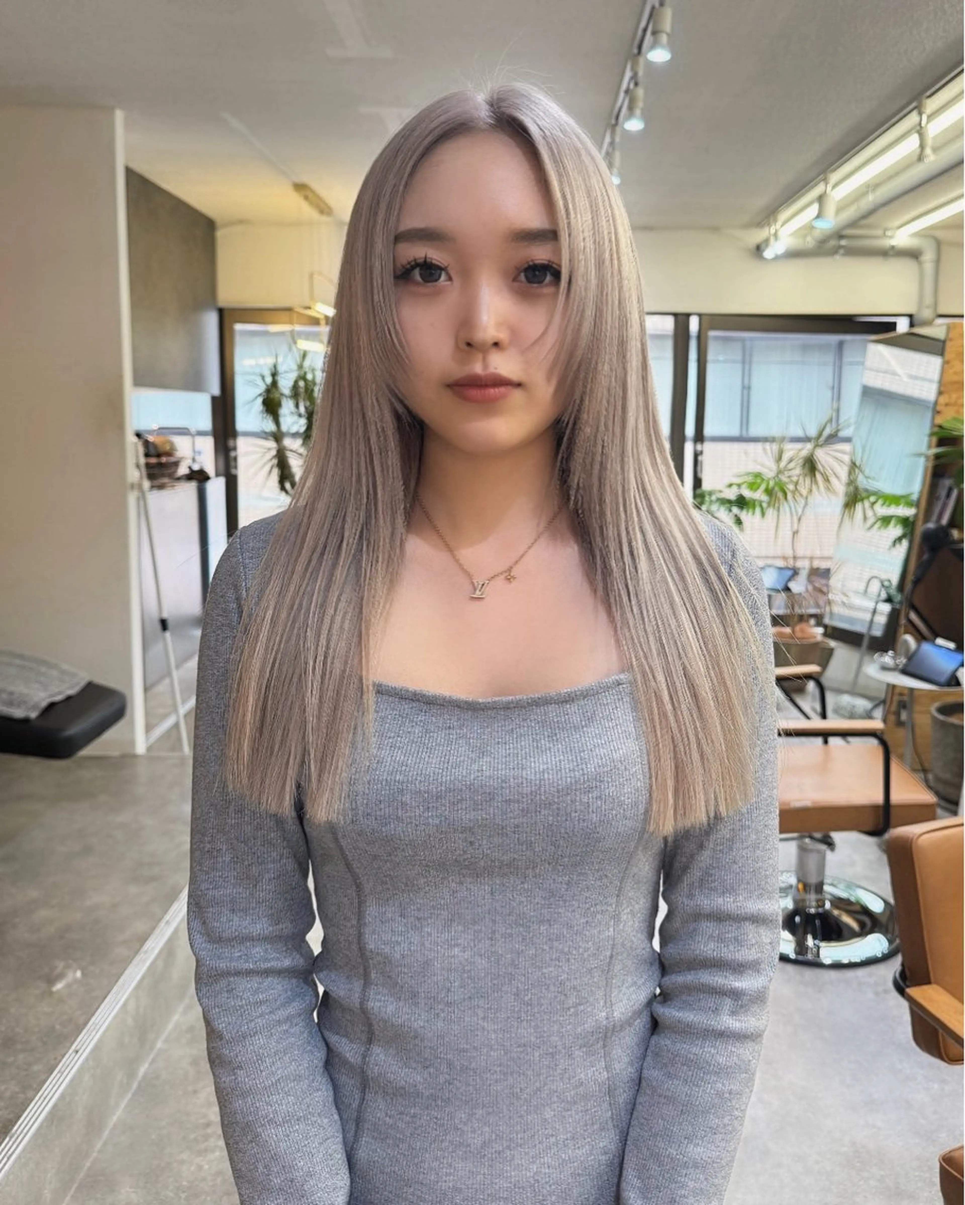 ロング ヘアカラー トリートメント LUCCI所属・udaハイトーン /ボブ/レイヤーのヘアスタイル