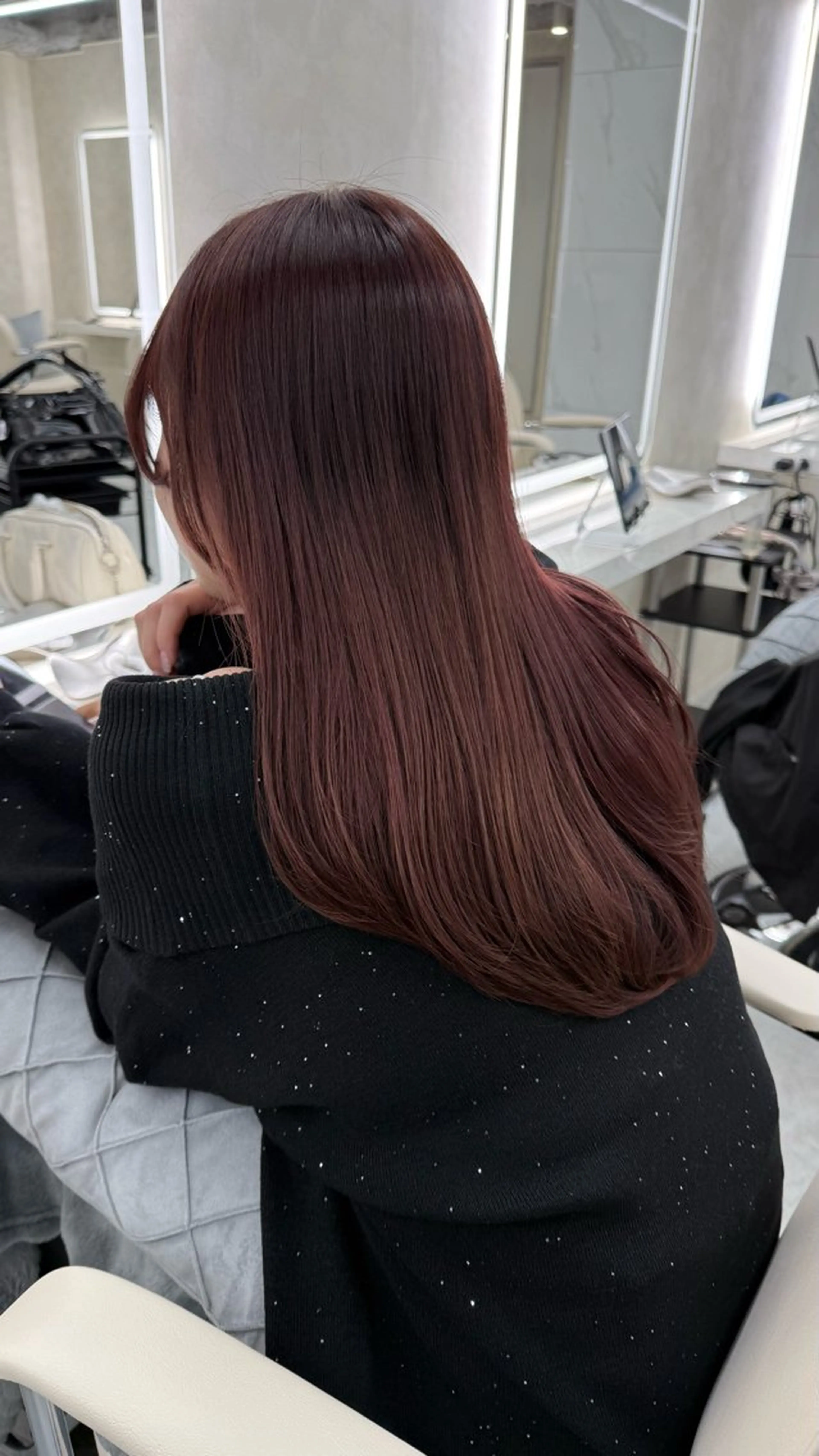 ロング カラー ヘアカラー トリートメント sand leo所属・みやび/ワンカラー /トリートメントのヘアスタイル