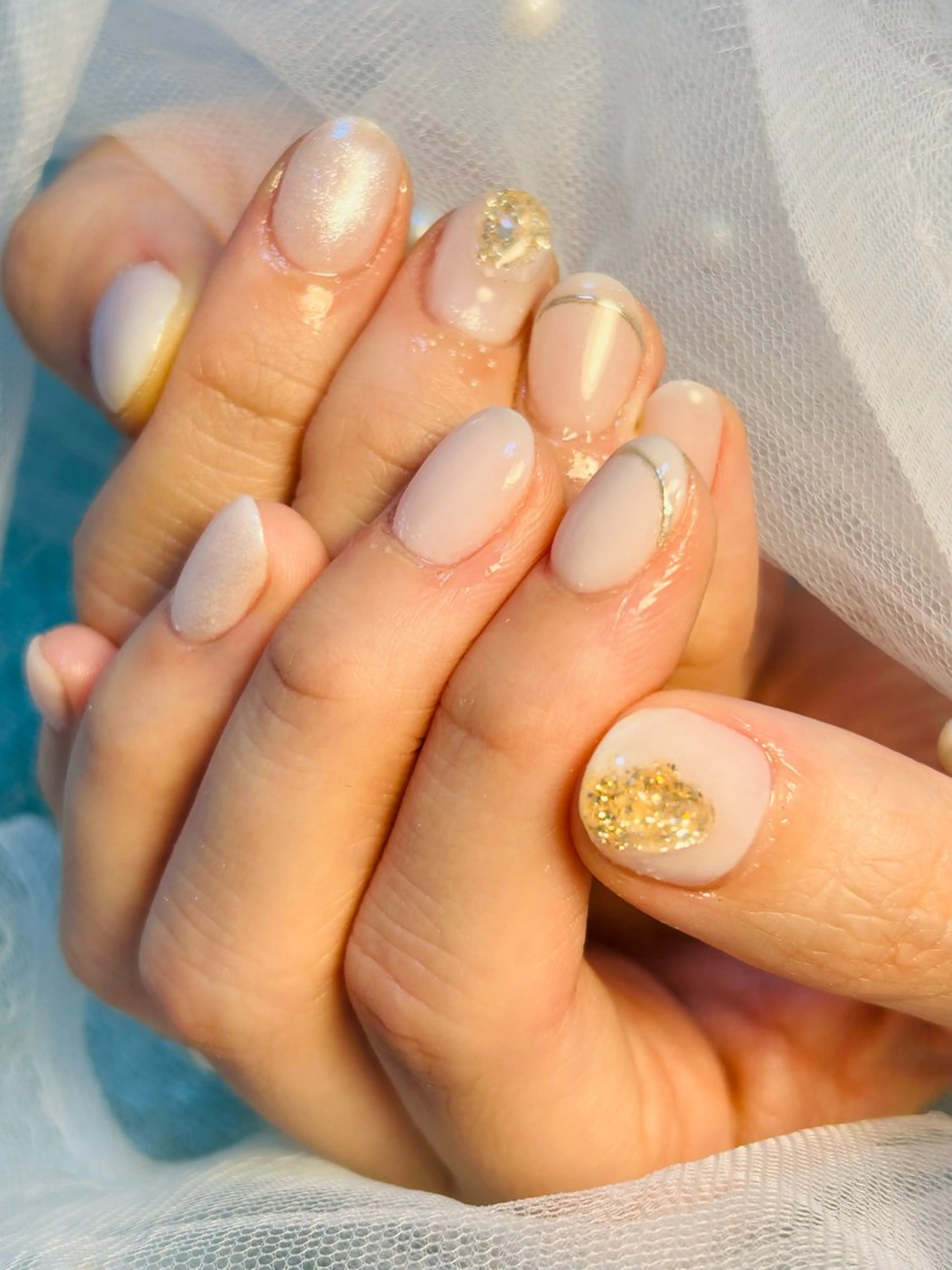 ネイル ニュアンスネイル 金森 真以のネイルデザイン