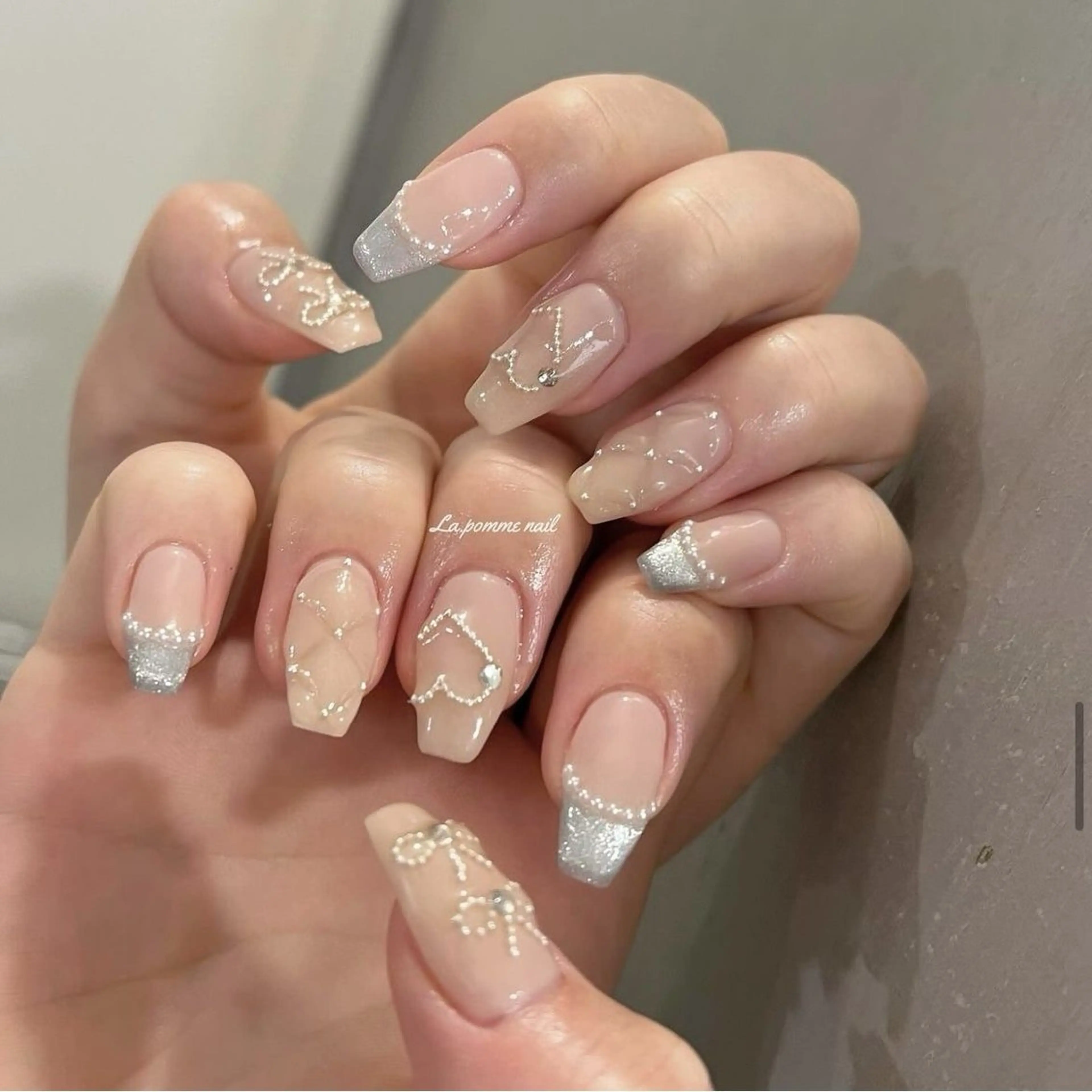 ネイル マグネットネイル ミラーネイル Lee Nailsのネイルデザイン