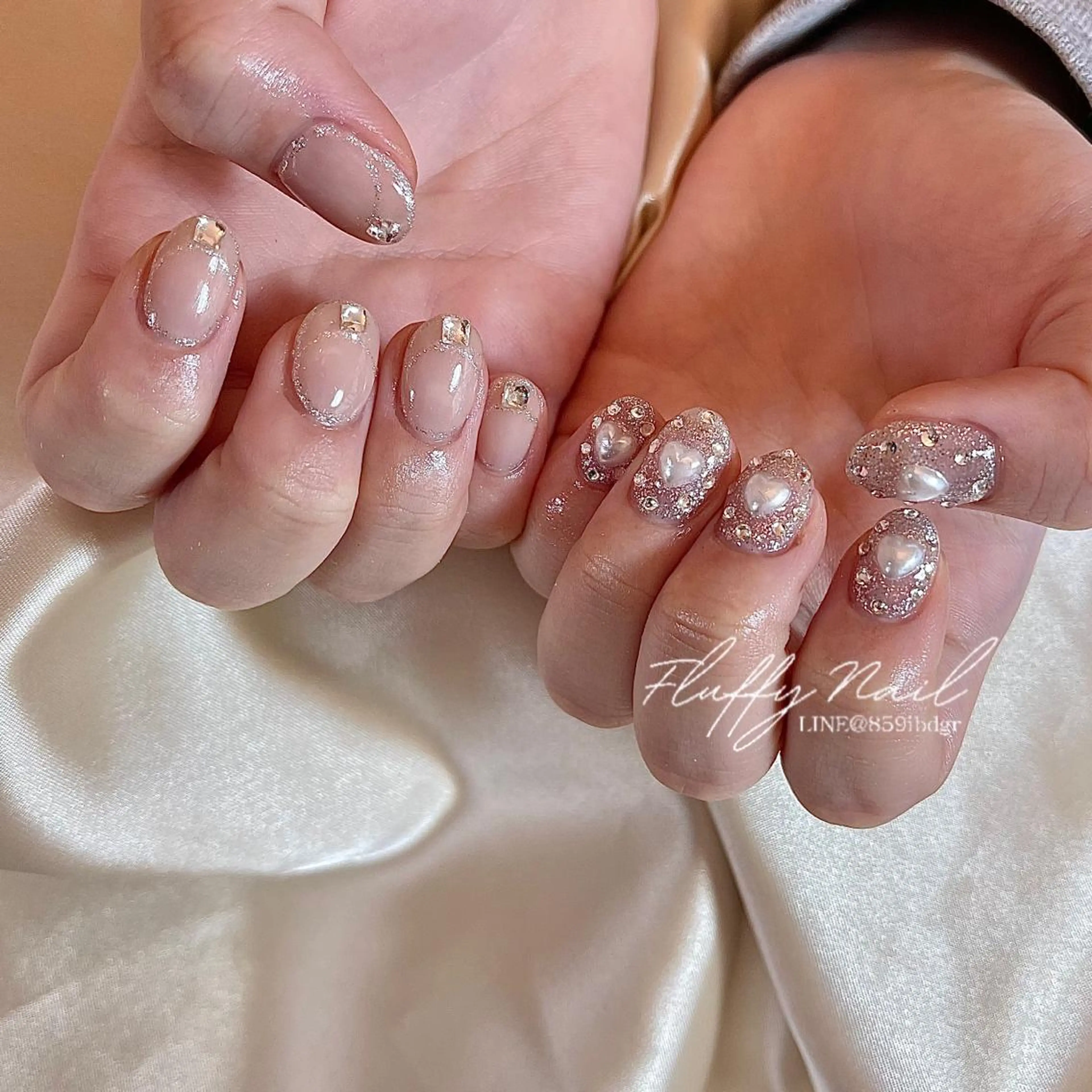 ネイル ジェルネイル キラキラネイル 持ち込み ショートネイル . Emmyのネイルデザイン