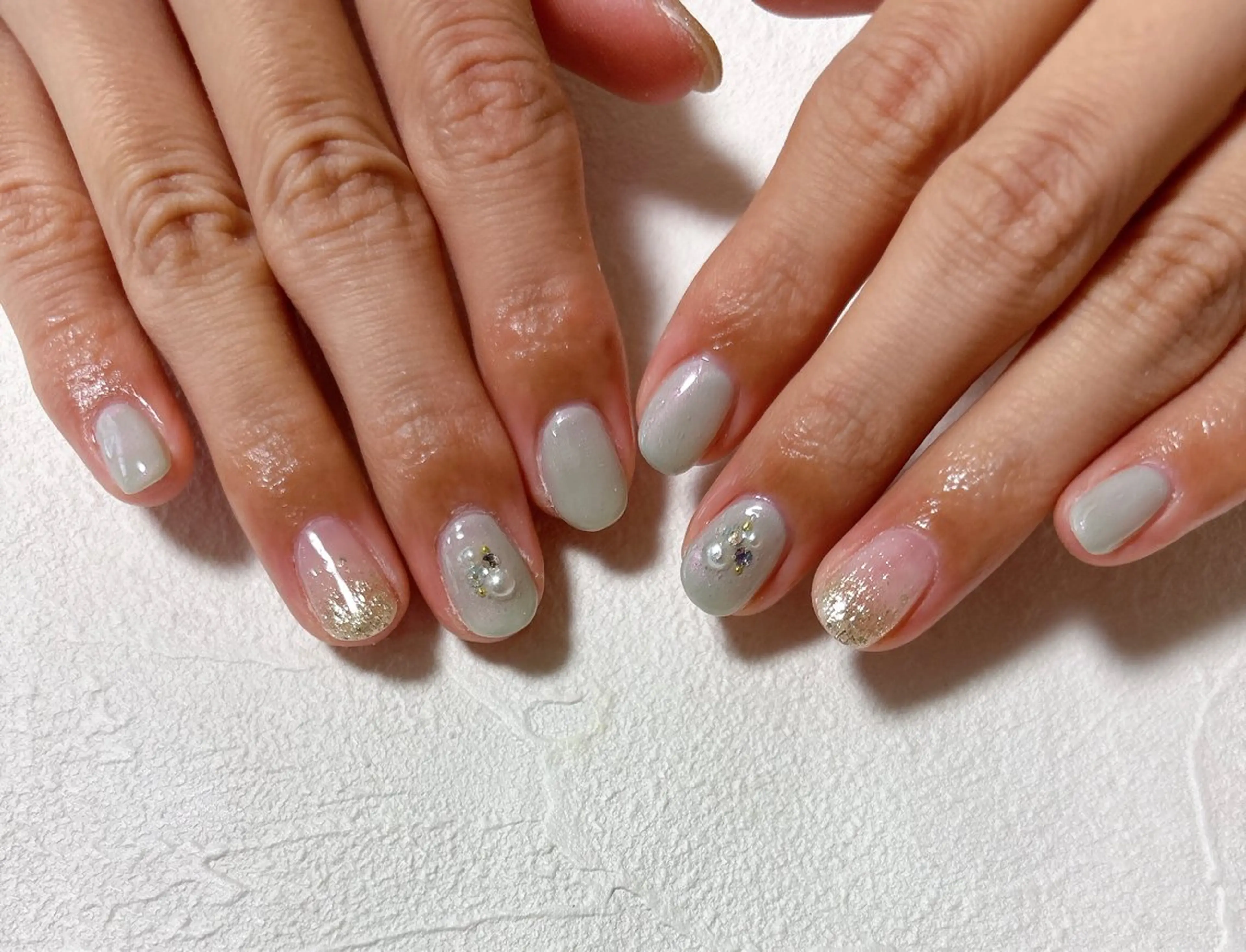 ネイル オーロラネイル フットネイル フレンチネイル ジェルネイル マグネットネイル ハンドネイル kiki nail 二子玉川のネイルデザイン