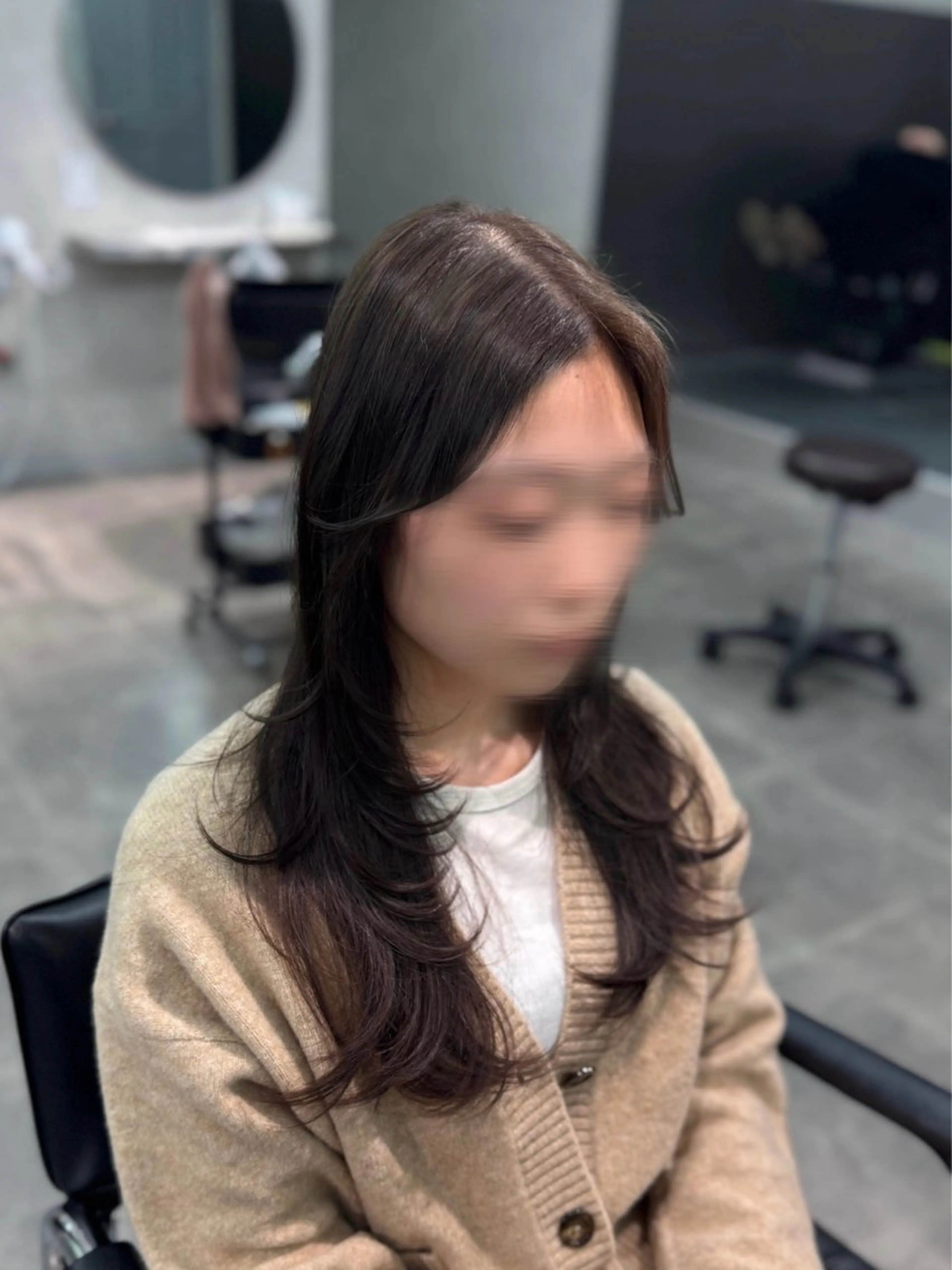 セミロング カット ヘアカラー 韓国特化🇰🇷千葉 /レイヤーカット竜生のヘアスタイル