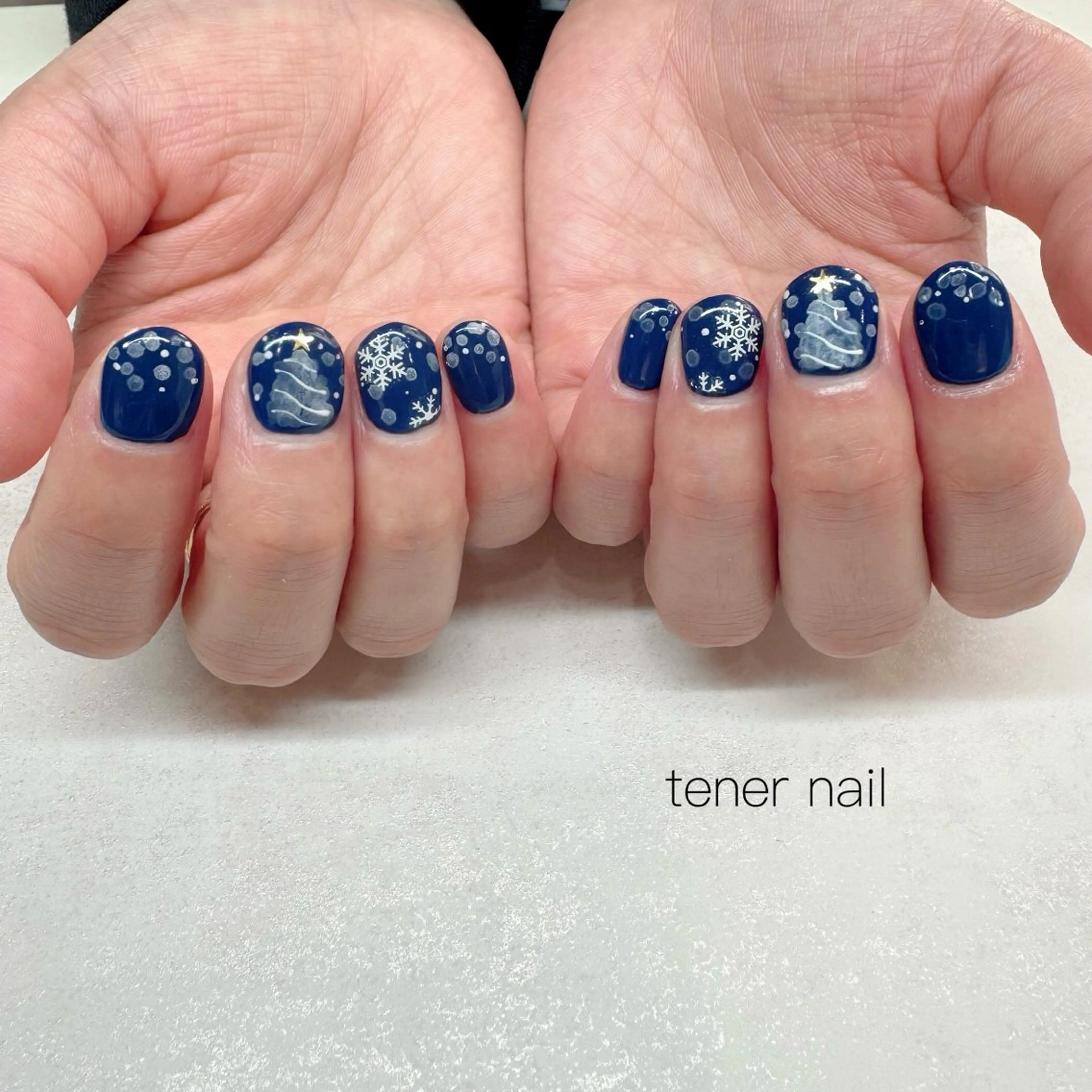 ネイル 冬ネイル クリスマス ハンドネイル tener  nail  テネルネイル所属・テネルネイル tener nailのネイルデザイン