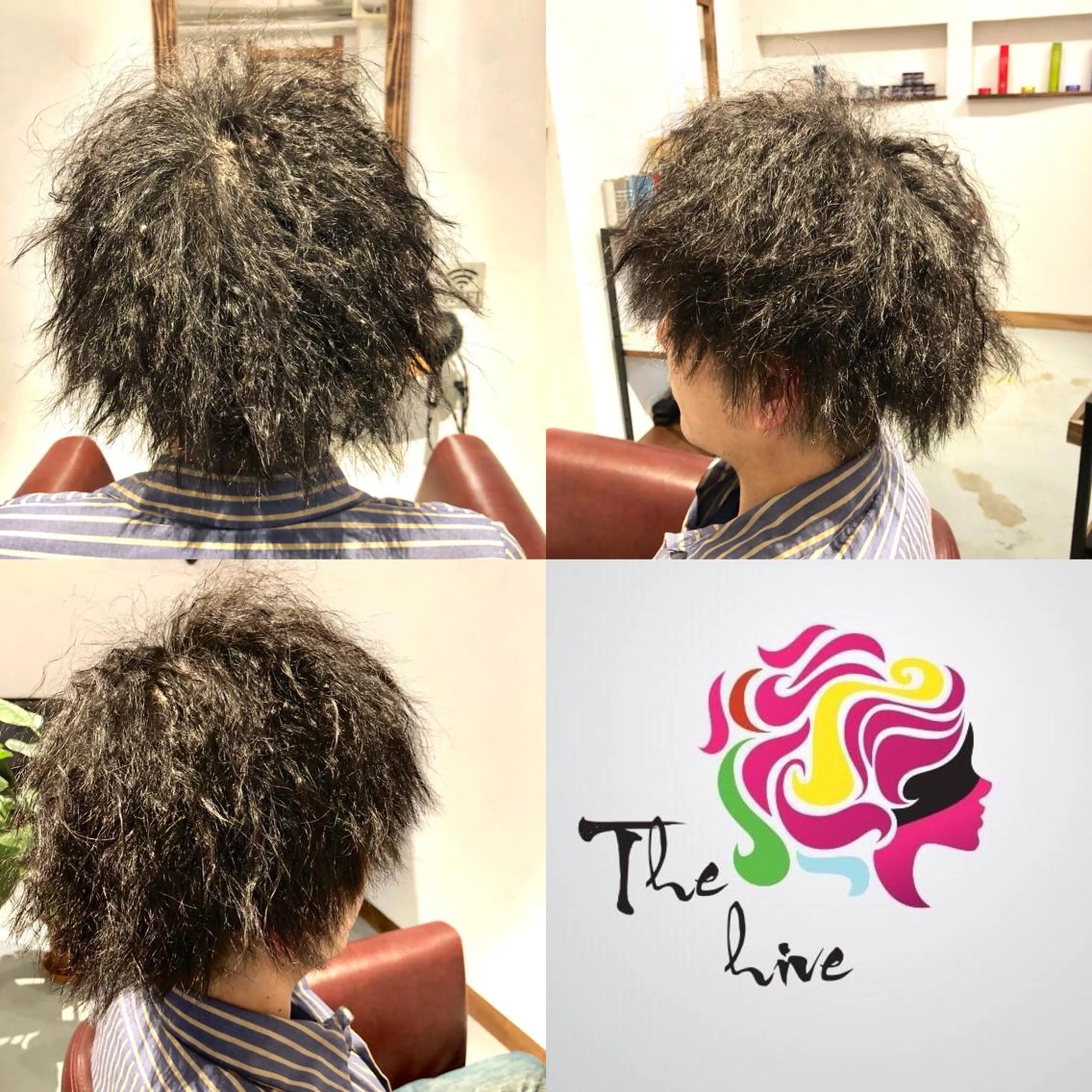 パーマ メンズ メンズパーマ メンズツイストパーマ ツイストパーマ Hair salon The  hiveのヘアスタイル