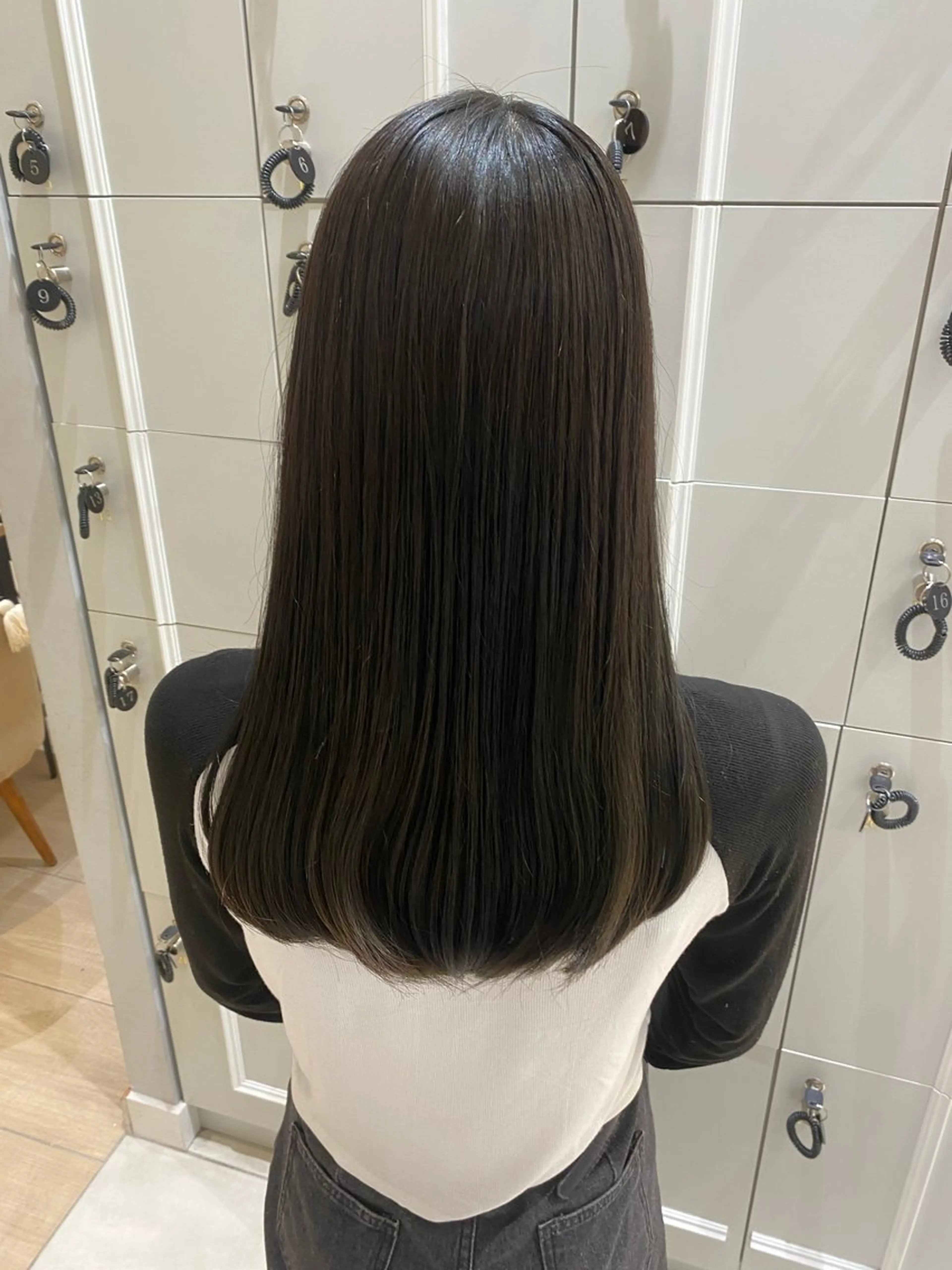 ロング カット ヘアカラー 韓国ヘア🍒渡辺 咲🍒のヘアスタイル