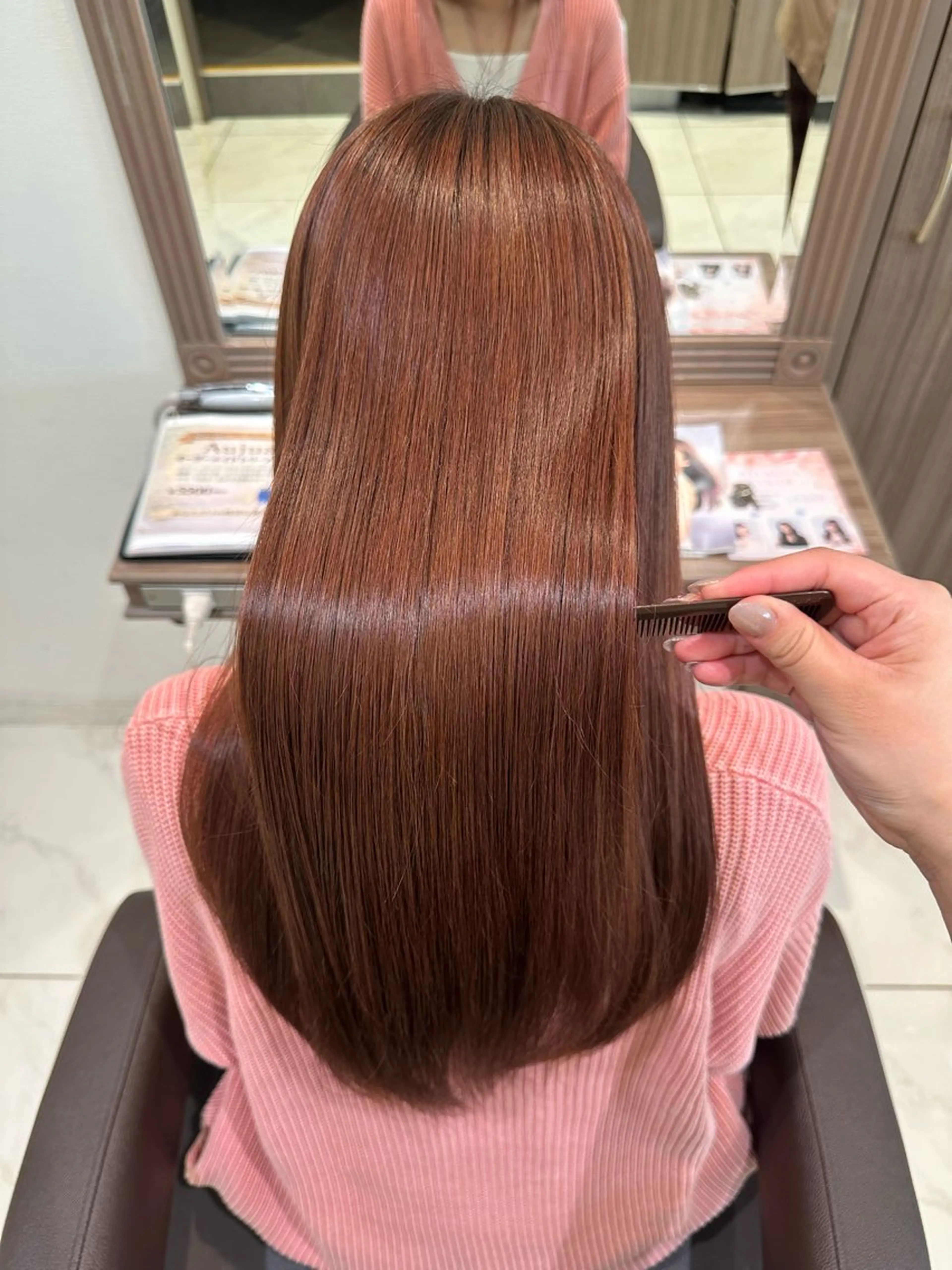 ロング カラー ブラウンカラー ピンクカラー ピンクブラウン 🌟モデル募集 /さら🩷のヘアスタイル