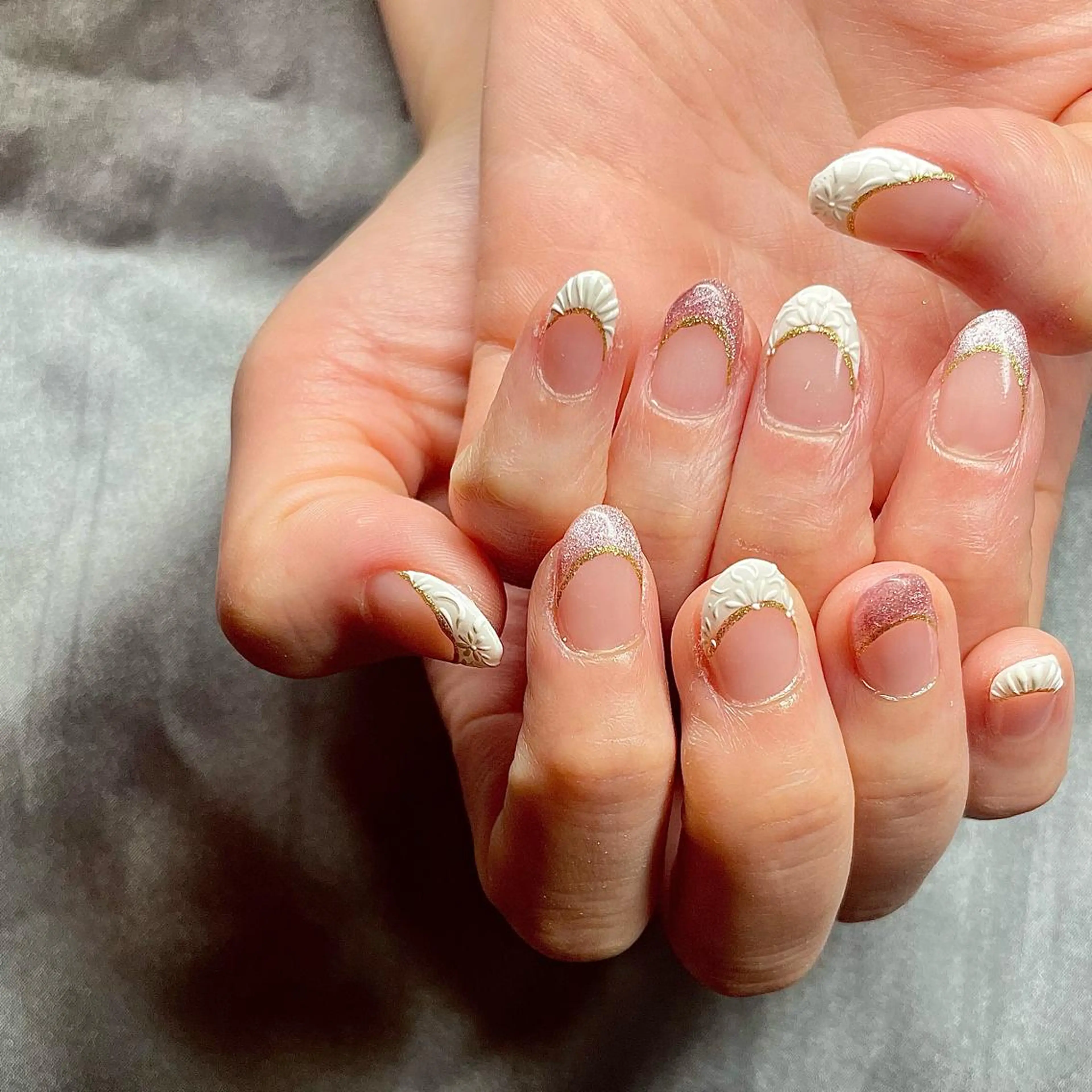 ショート カラー パーマ ヘアアレンジ メンズ キッズ ネイル マツエク・マツパ アイブロウ フレンチネイル nail&eye Aoのマツエク・マツパデザイン