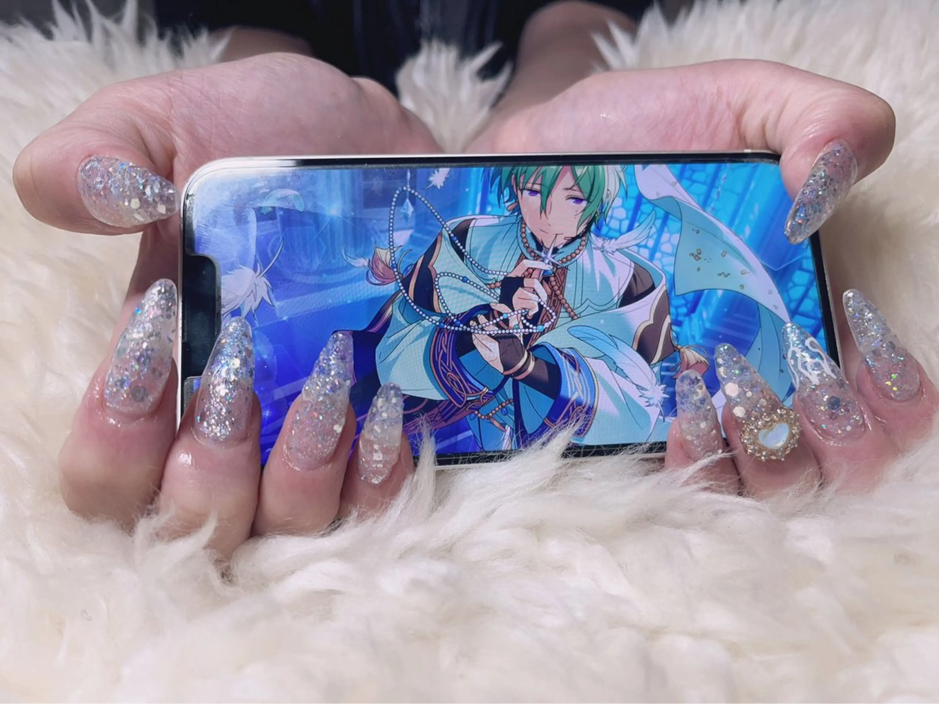 ロング ハンドネイル ハンドケア 💜MIYA nail川崎店のネイルデザイン