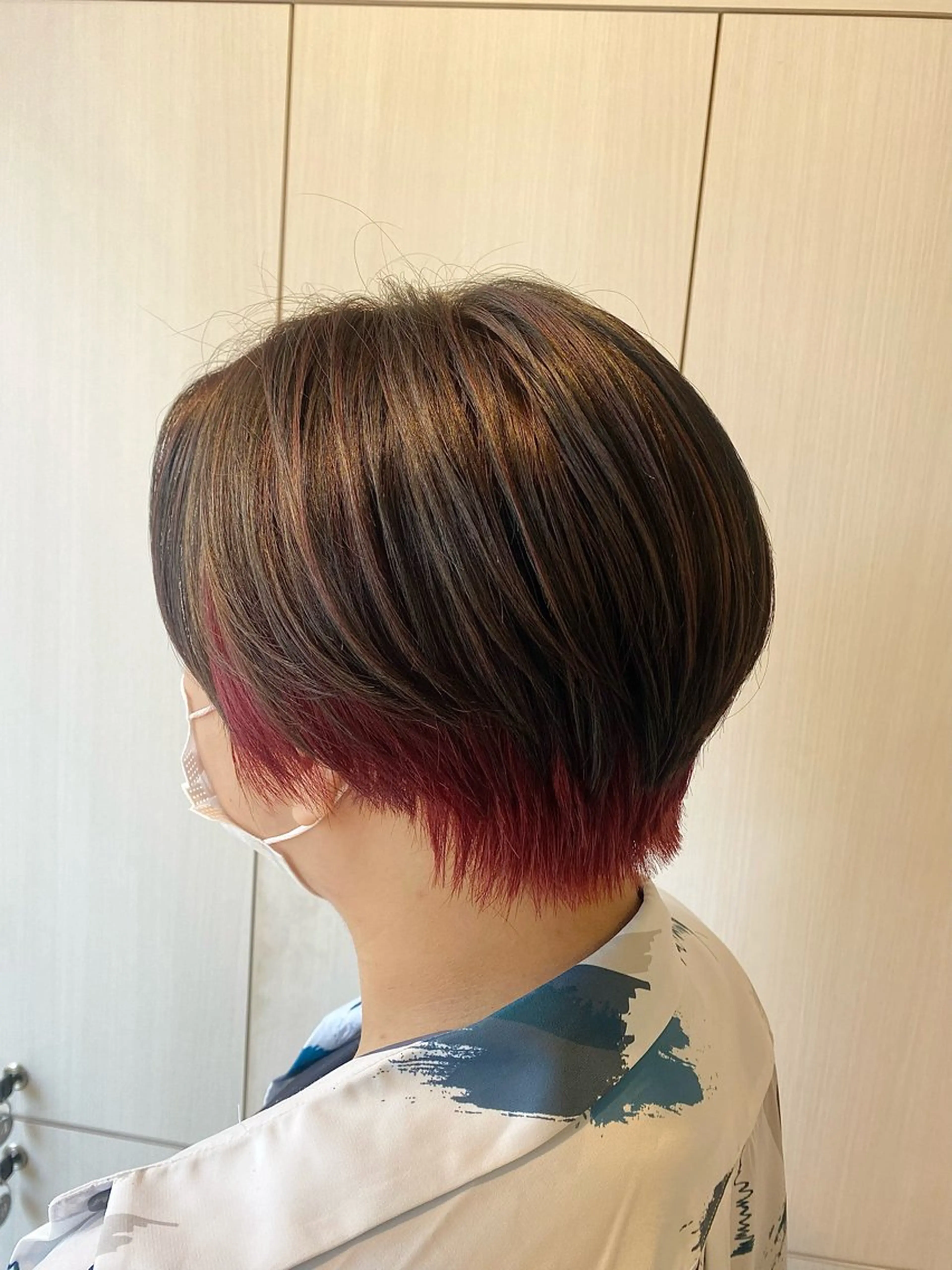 ショート カラー たなか もえなのヘアスタイル