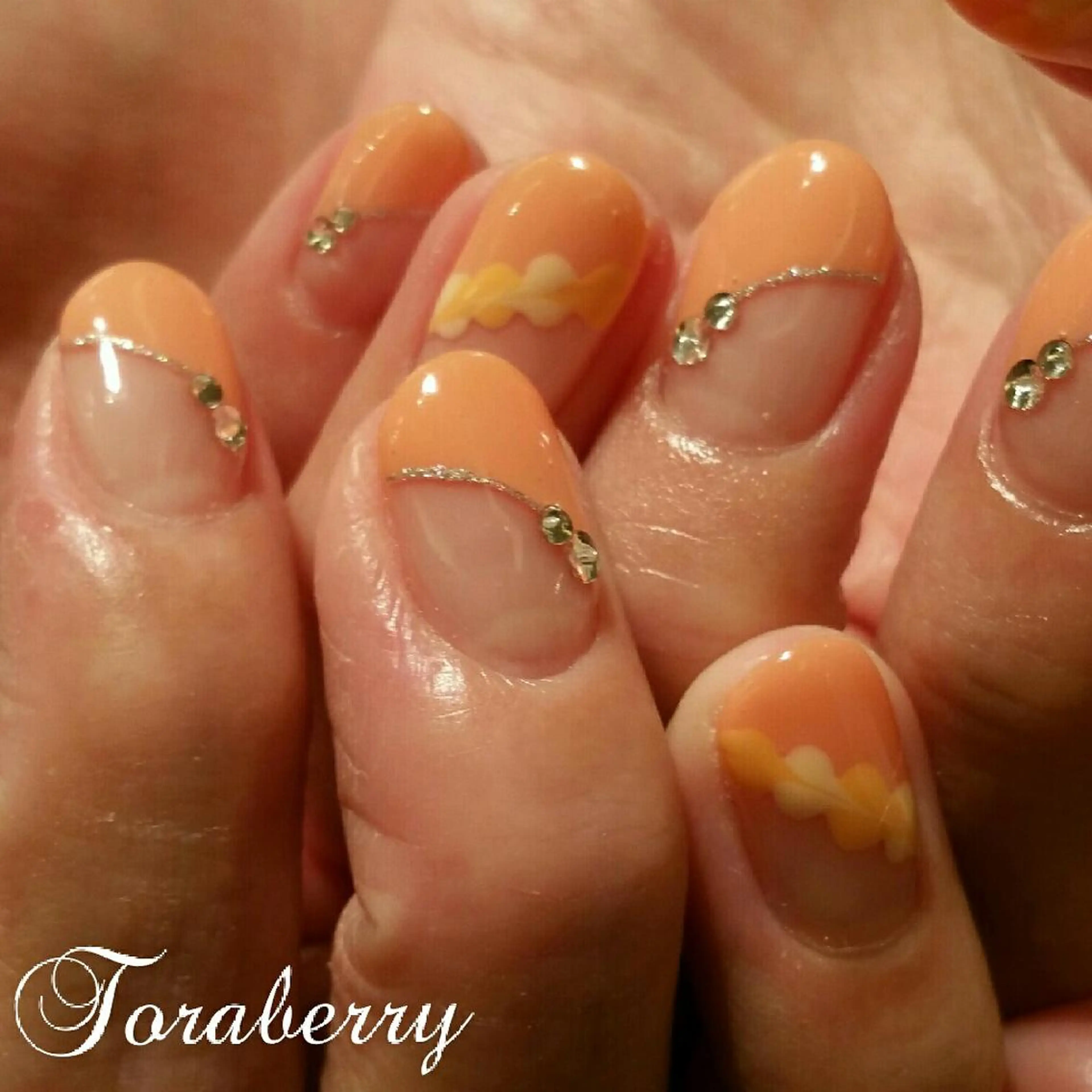 ネイル ハート ピーコックネイル ネイリスト なつみのネイルデザイン