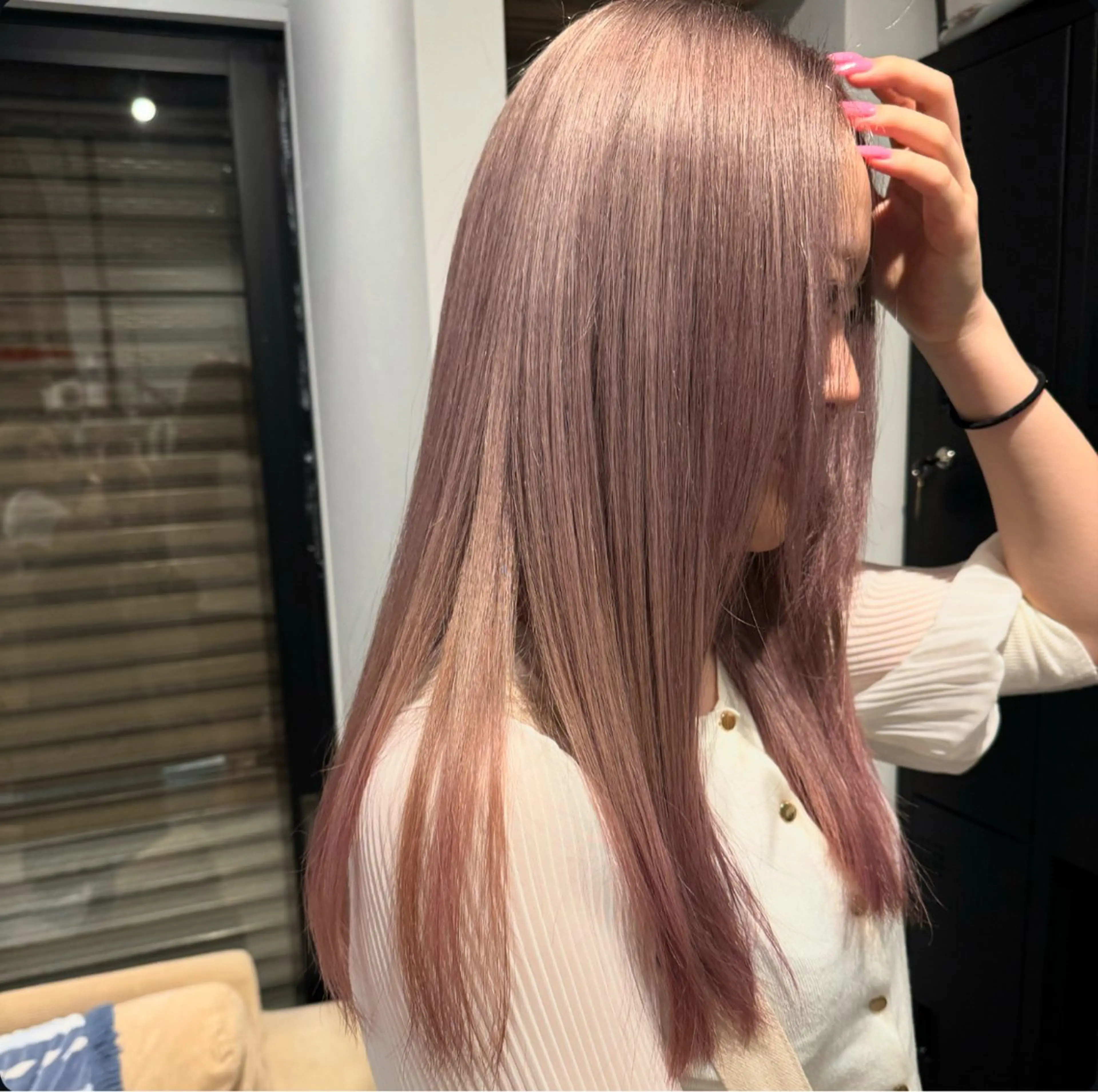 カラー ブリーチ Revie  hair所属・Hiyori/透明感 /ボブ/矢場町のヘアスタイル