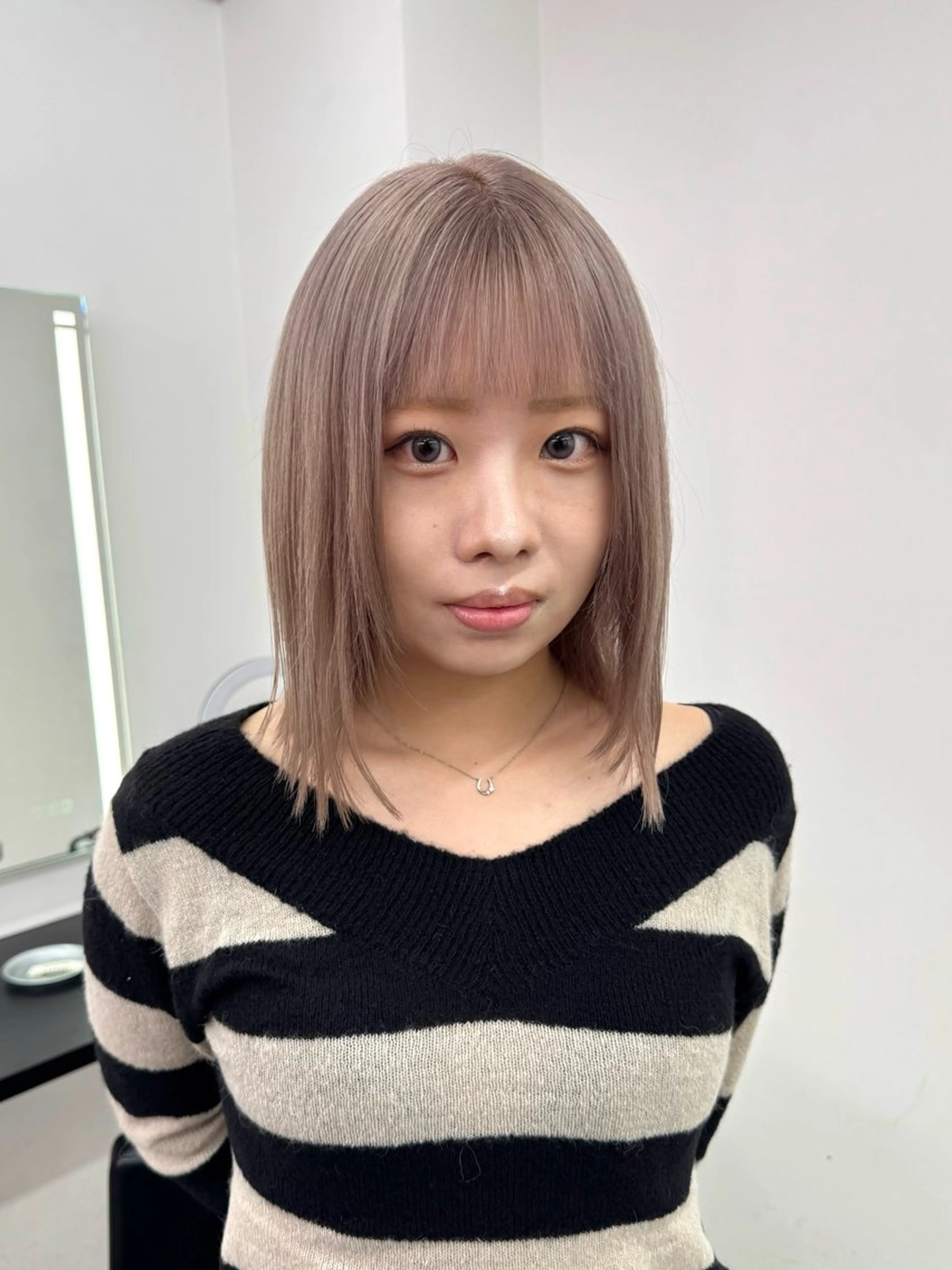 ミディアム カラー ブリーチ ダブルカラー トリートメント EGO池袋所属・池袋/カラー/ shuのヘアスタイル