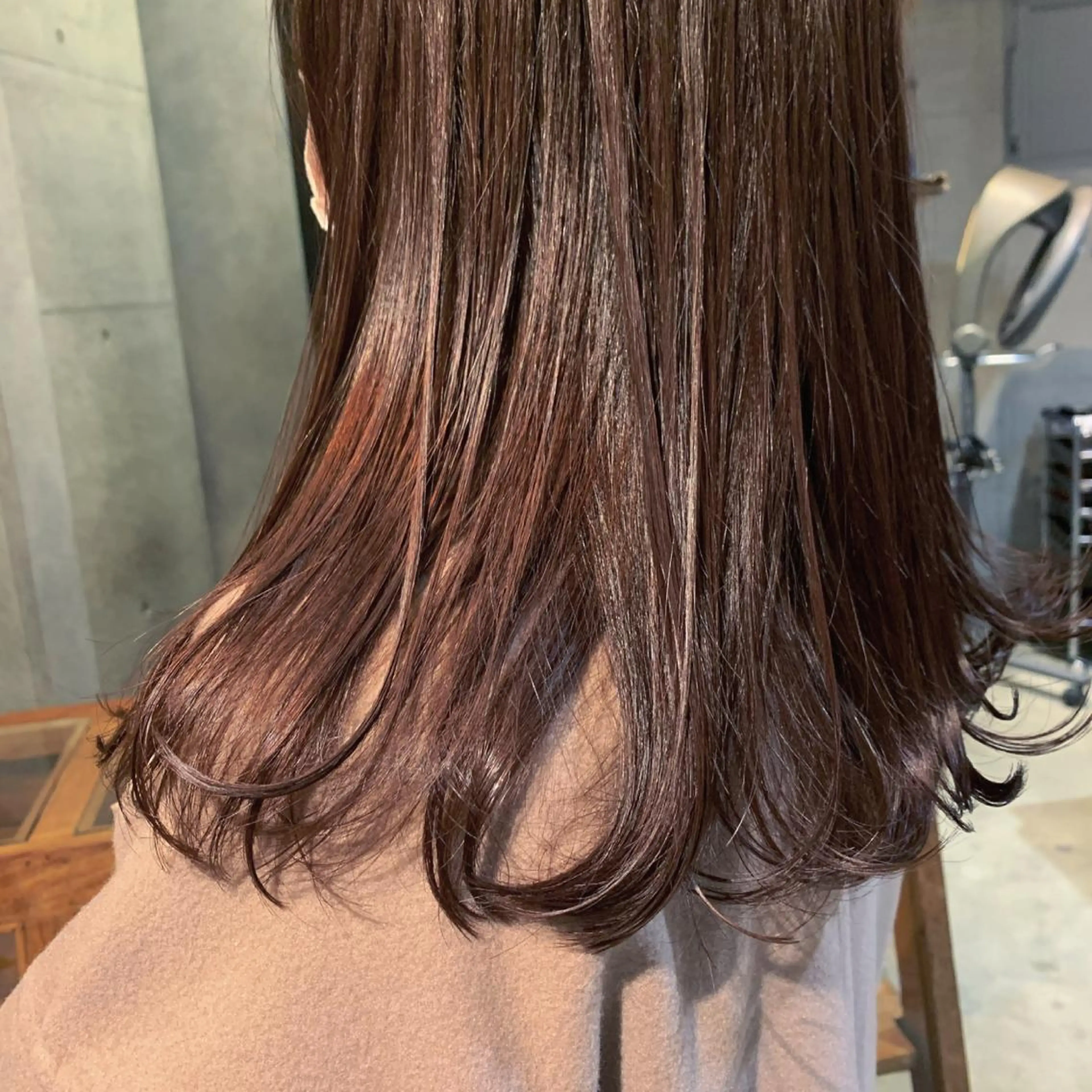 ロング カラー ヘアアレンジ ブラウンカラー ピンクカラー ピンクブラウン GO TODAY  シェアサロン札幌店所属・kana .のヘアスタイル