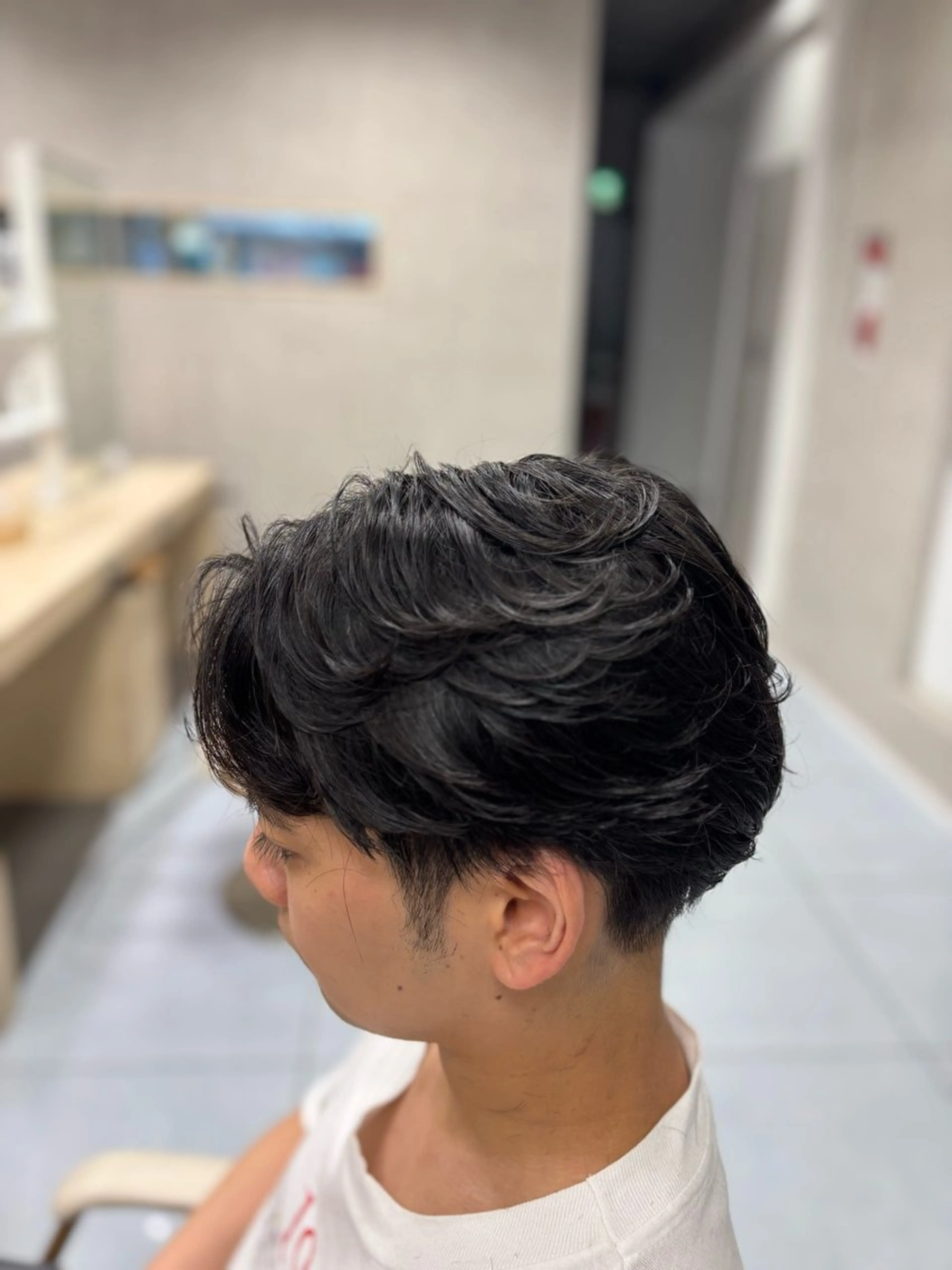 ショート パーマ メンズ カット パーマ メンズ特化韓国風 パーマスタイル/りんのヘアスタイル