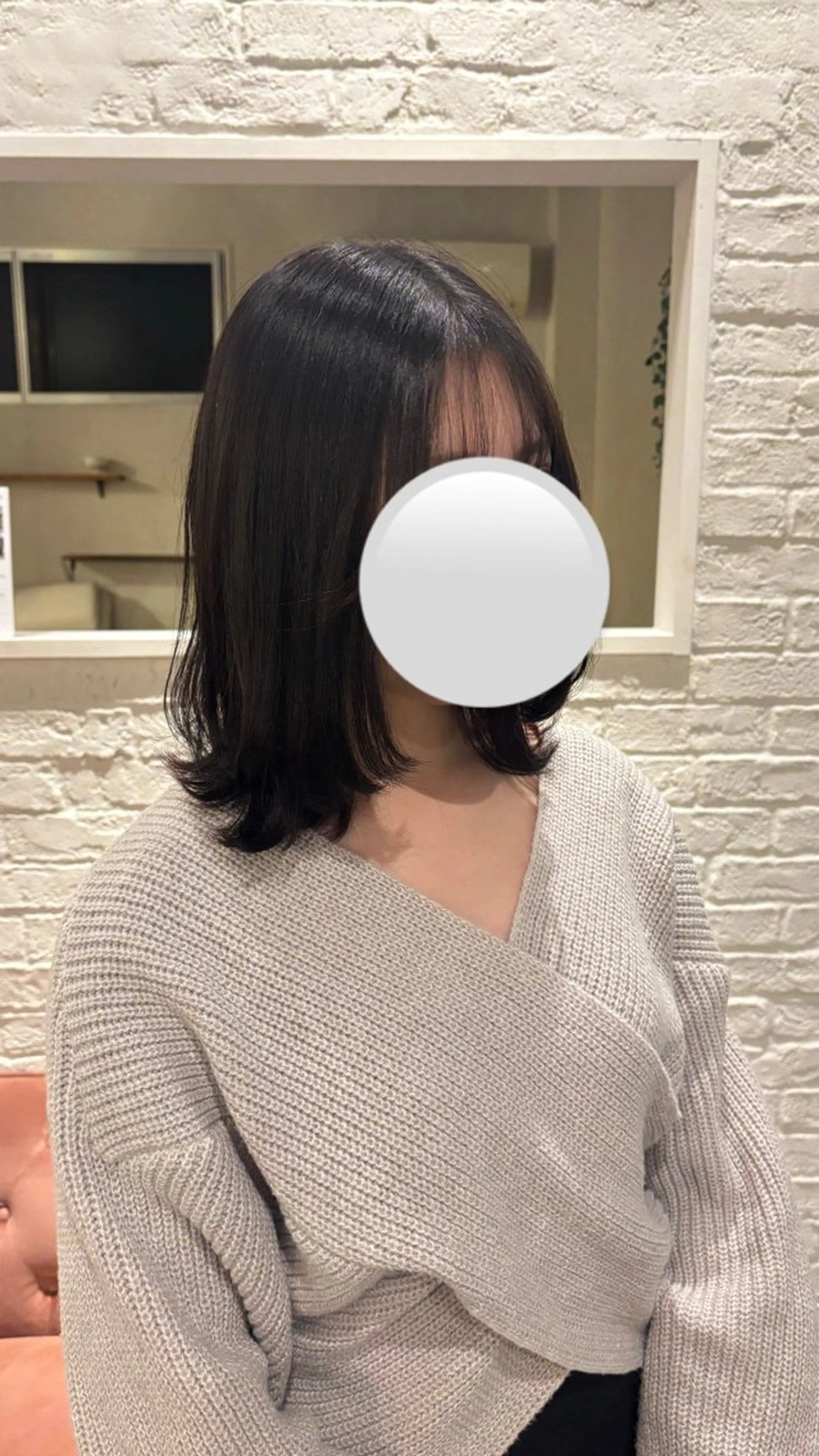 ミディアム くびれヘア RUDDER 中山のヘアスタイル