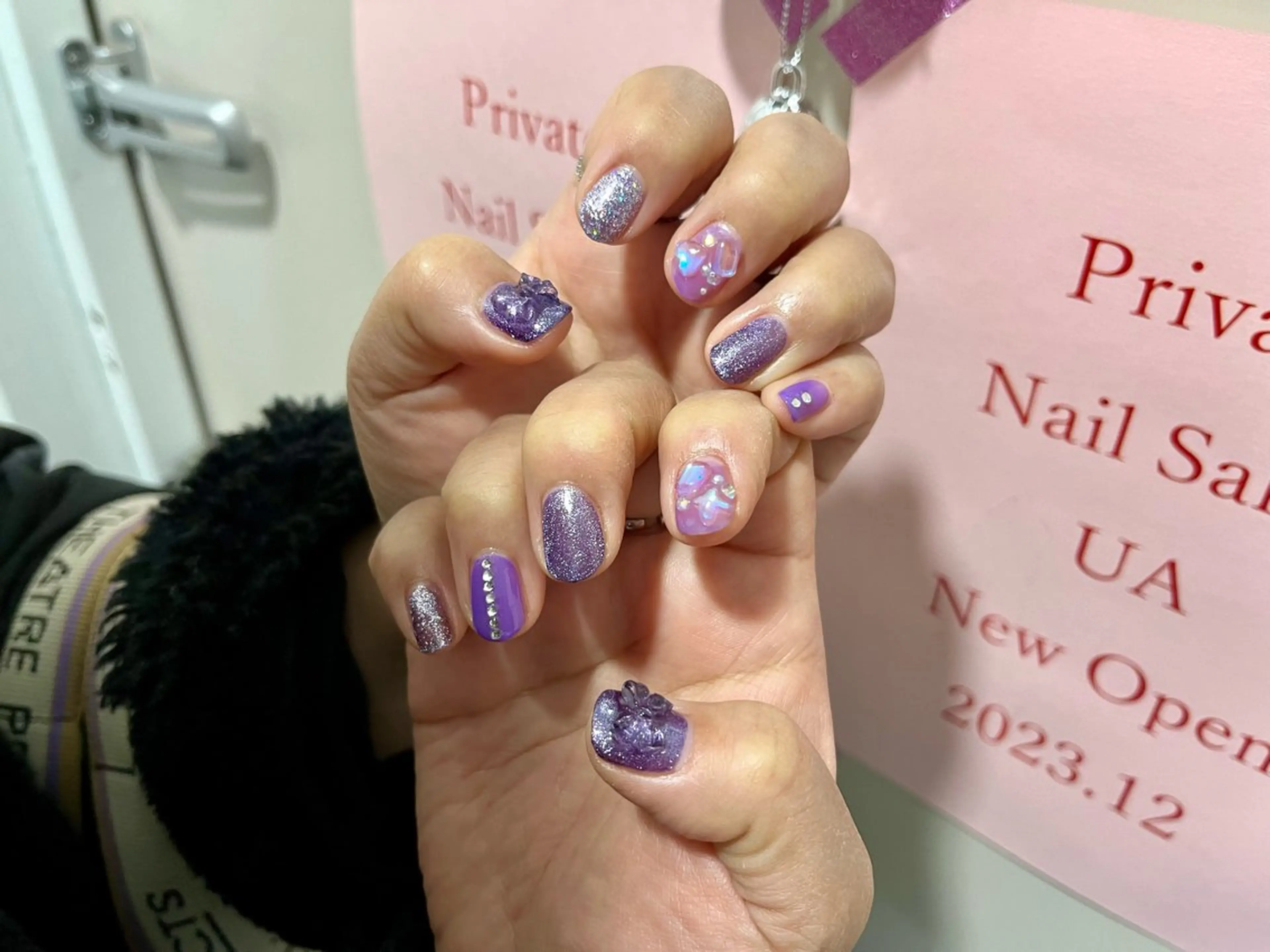 ネイル フラッシュネイル マグネットネイル NailByua 武蔵新城徒歩4分のネイルデザイン