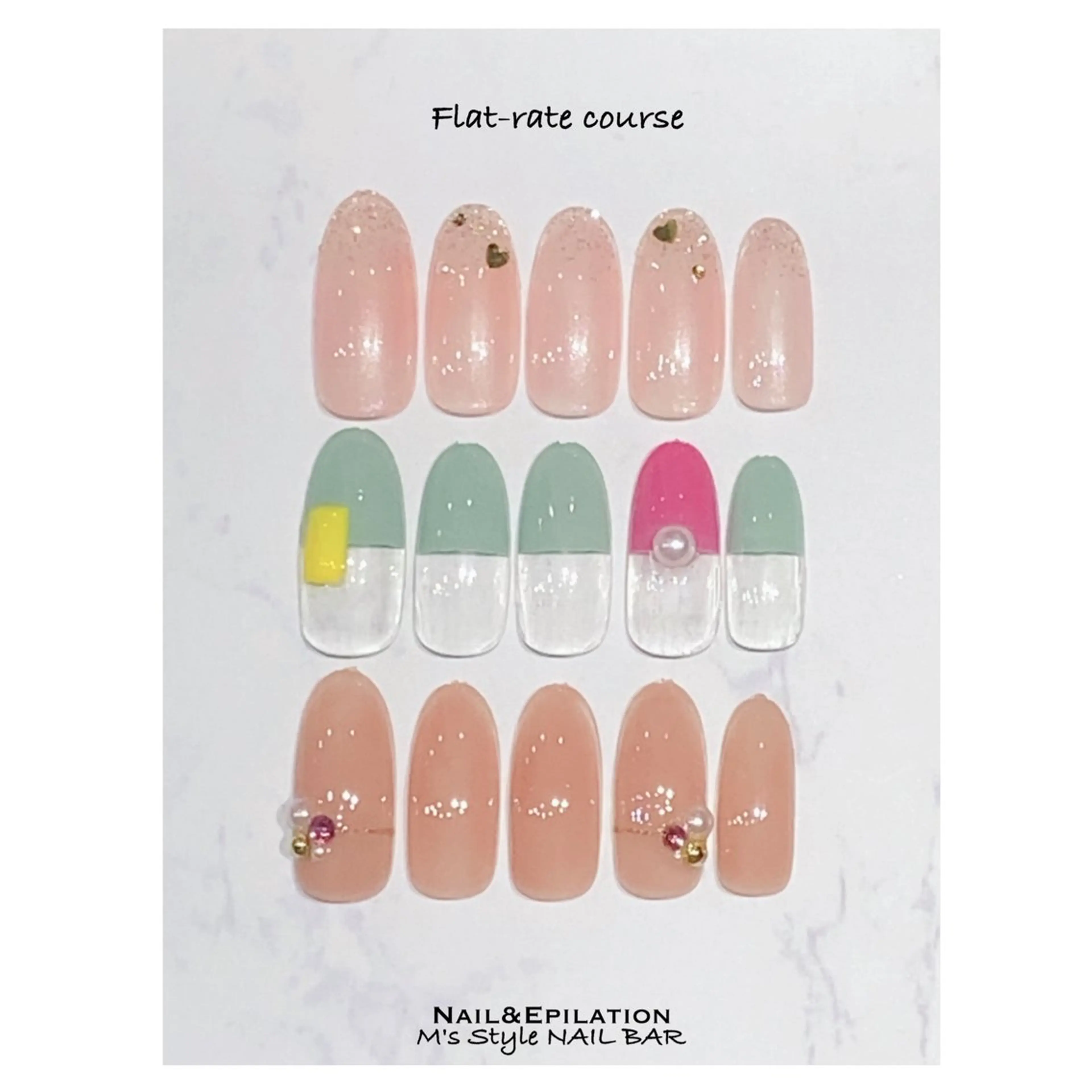 【初回&自店ソフトジェルオフ無料】パラジェル可◆アート30種類以上◆手削りオフ◆シンプルアート◆ ハンド 定額Aコースの写真