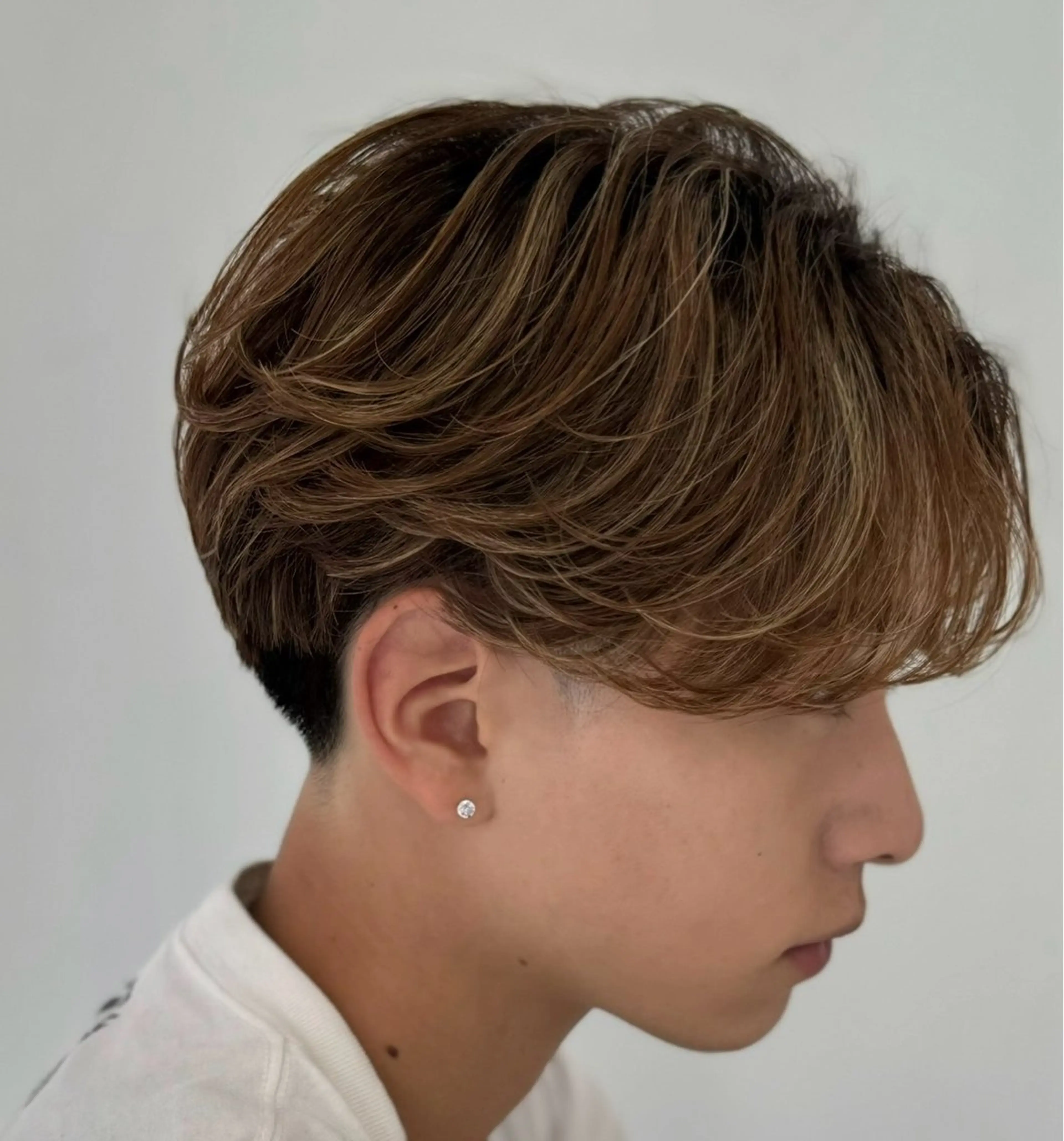 パーマ メンズ CLOVER学園前所属・鶴井 地のヘアスタイル