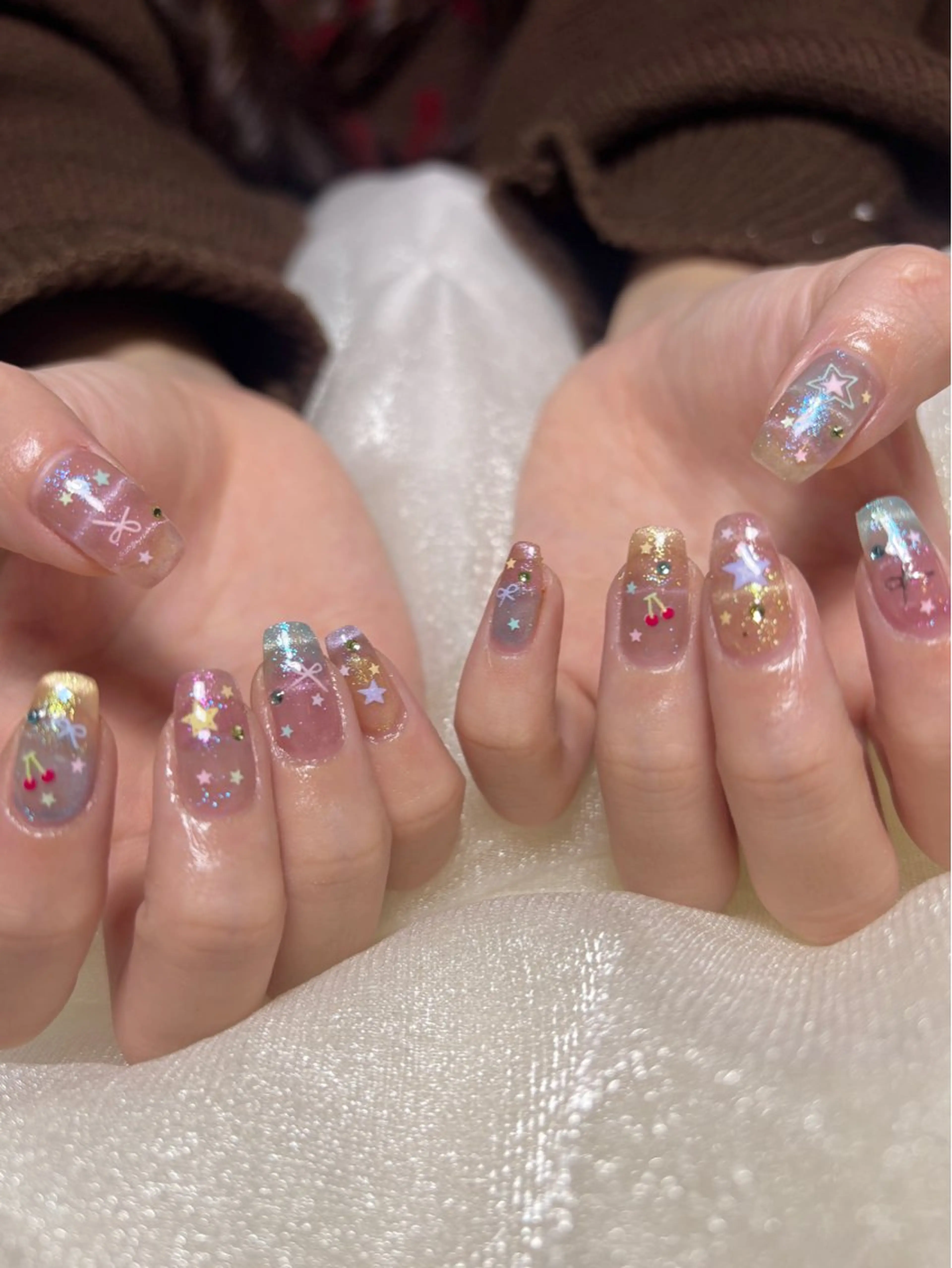 セミロング ハンドネイル mer natsumiのネイルデザイン