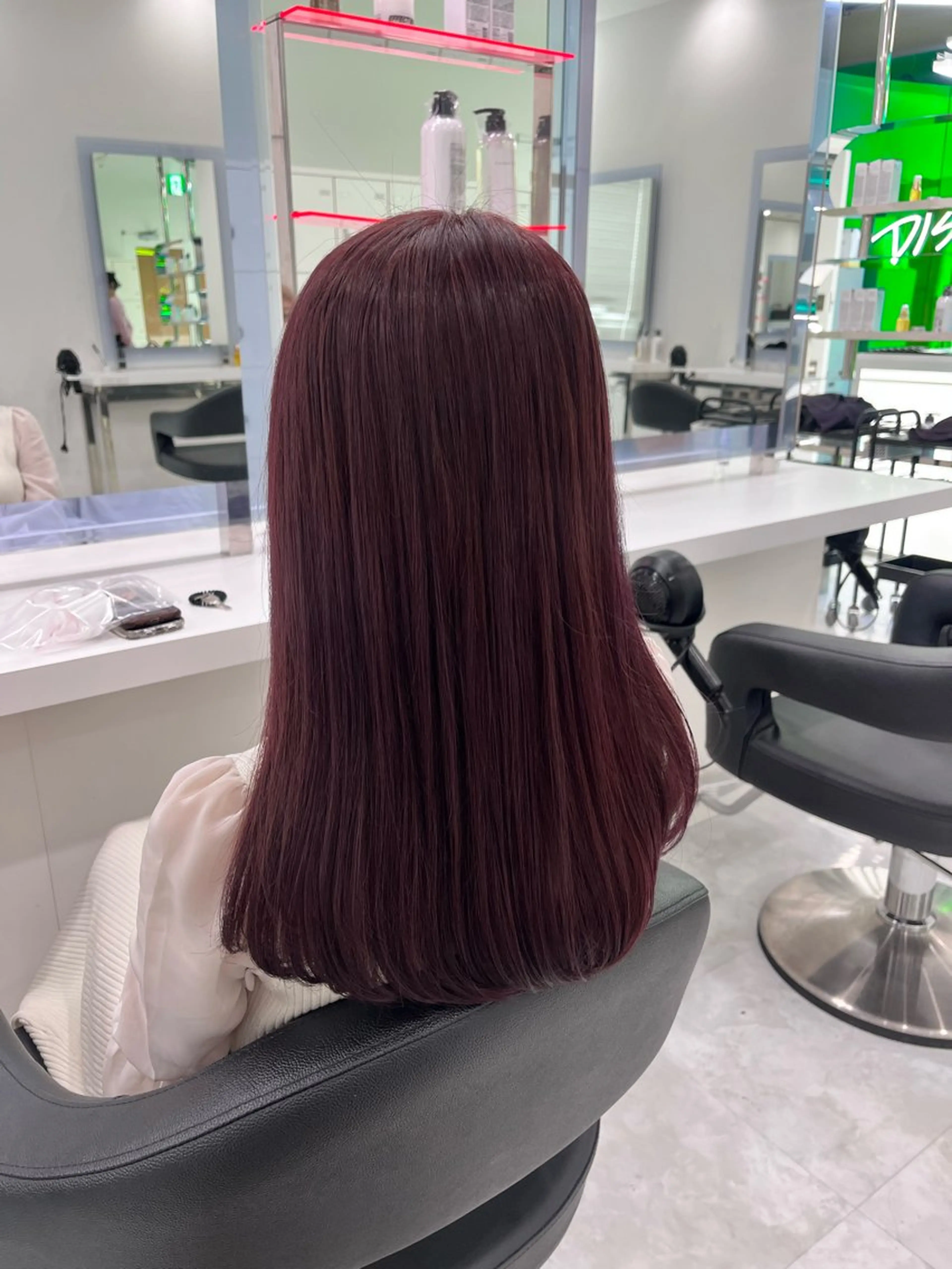 ロング カラー ピンクカラー ヘアカラー トリートメント ヘッドスパ ヘアセット 💖SAE💖 銀座美容師のヘアスタイル