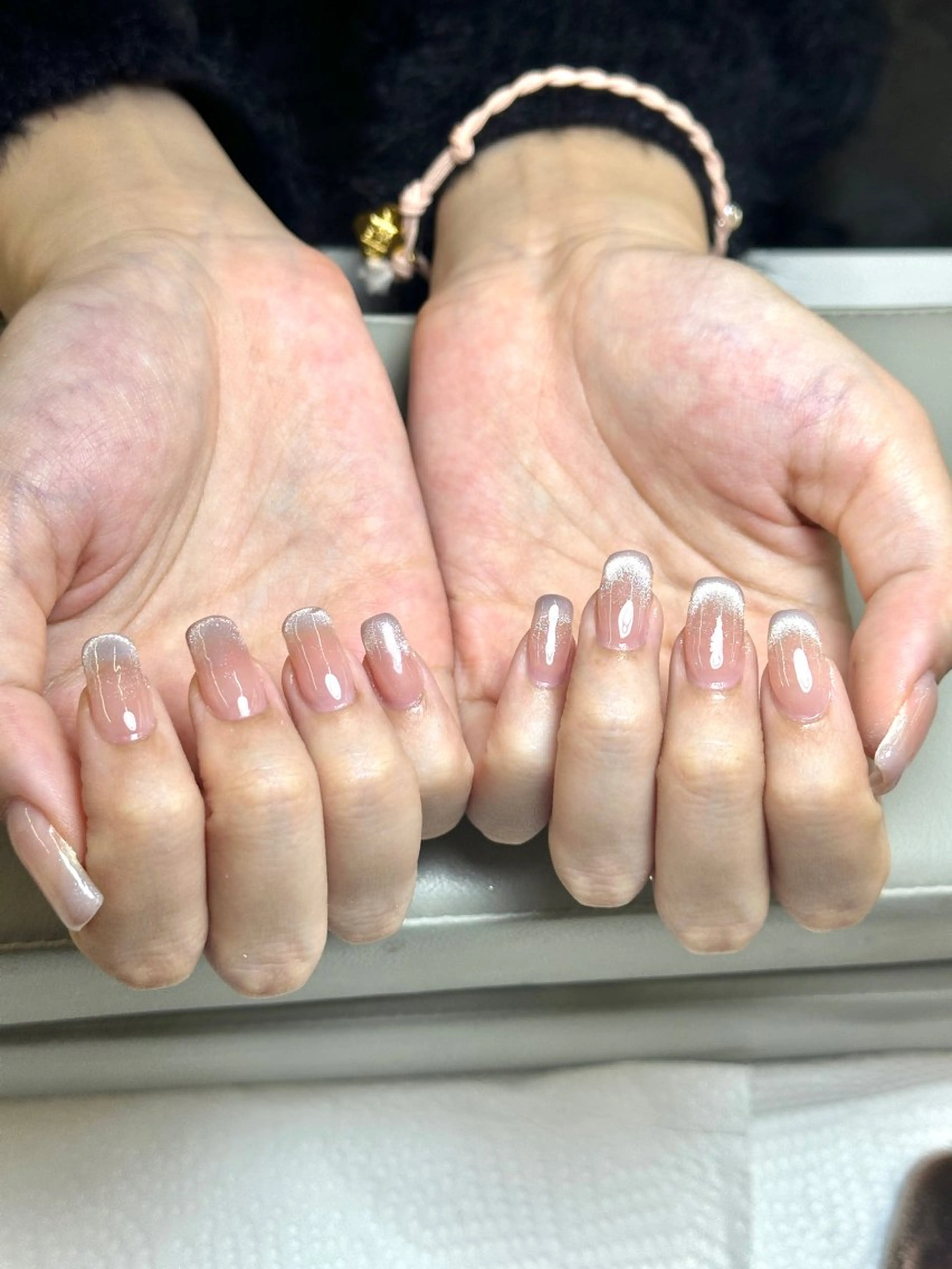 ネイル チークネイル フットネイル フレンチネイル ジェルネイル ガラスフレンチ ハンドネイル エニ キラのネイルデザイン